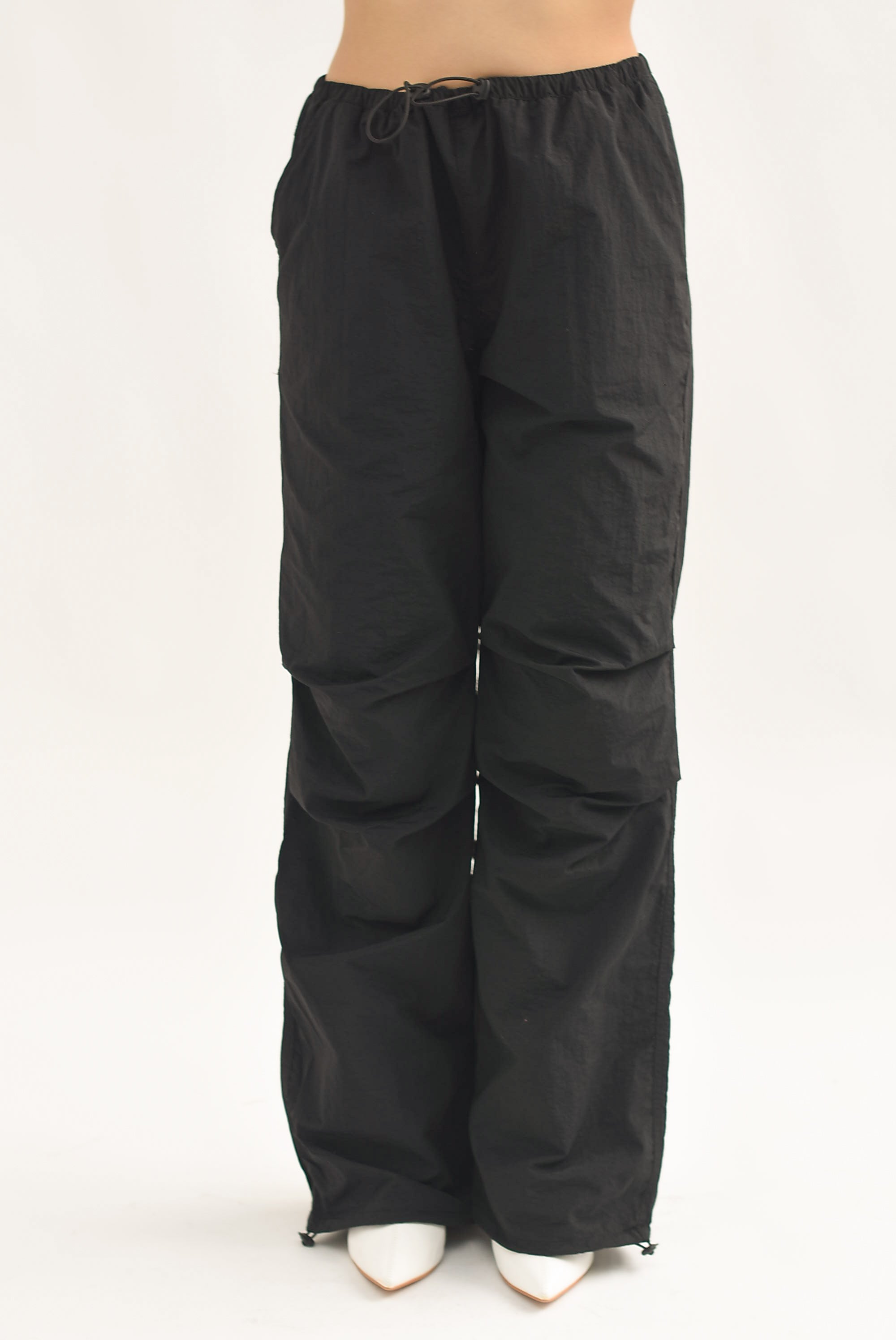 Pantalón Parachute doble jareta Negro