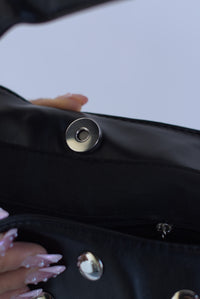 Fashion Styled Bolso tachas vinipiel Negro