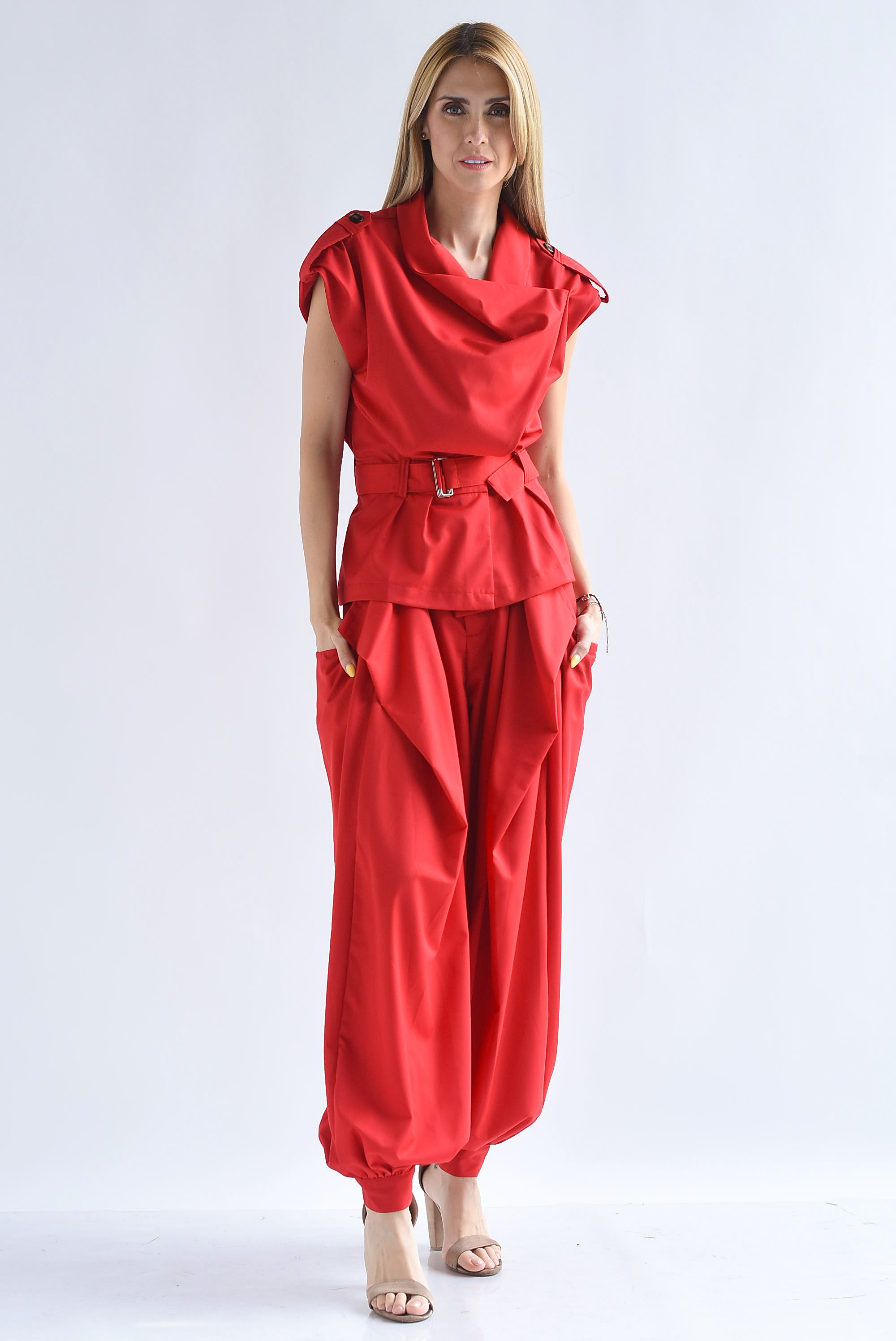Set Pantalón globo y Blusa cinta