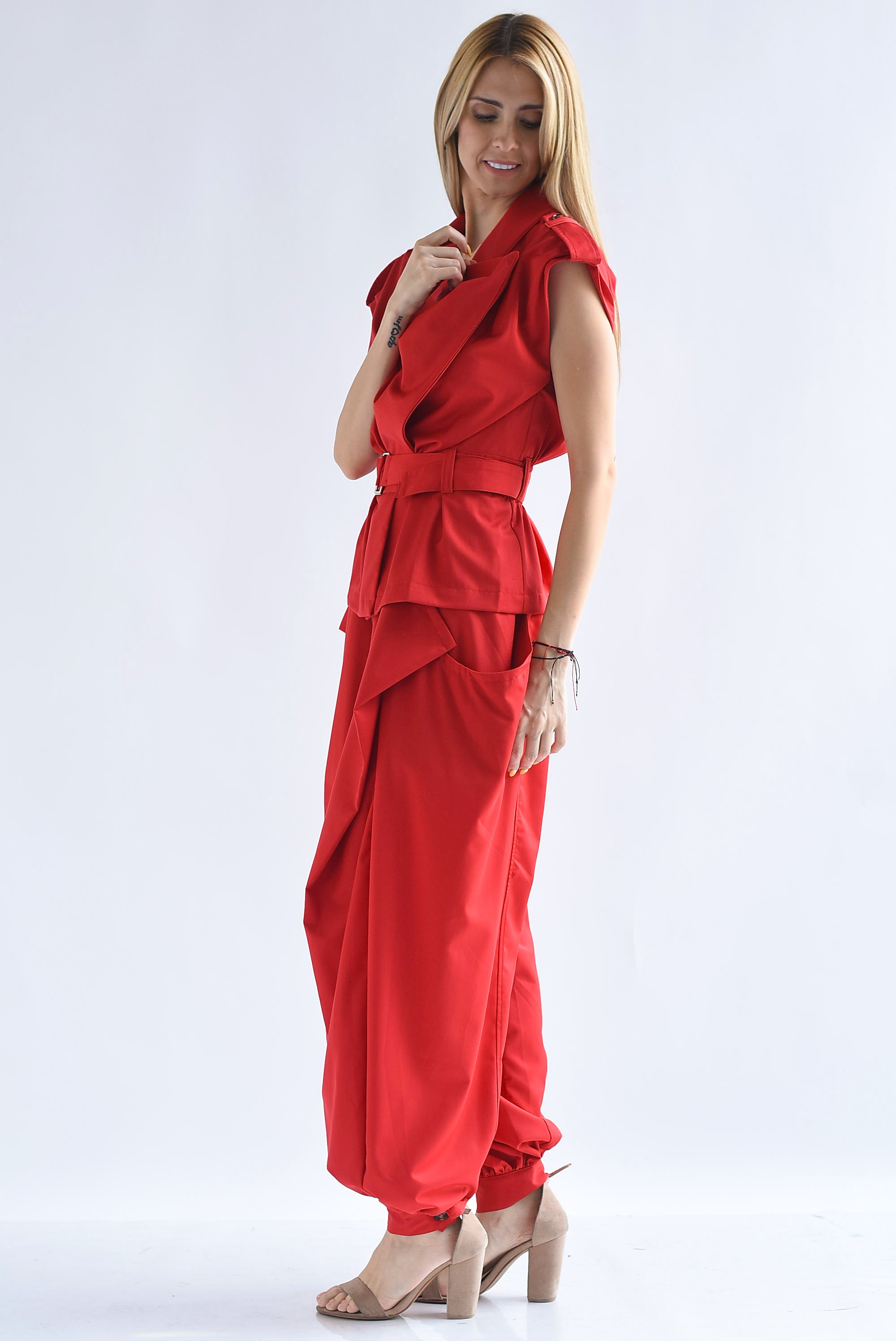 Set Pantalón globo y Blusa cinta