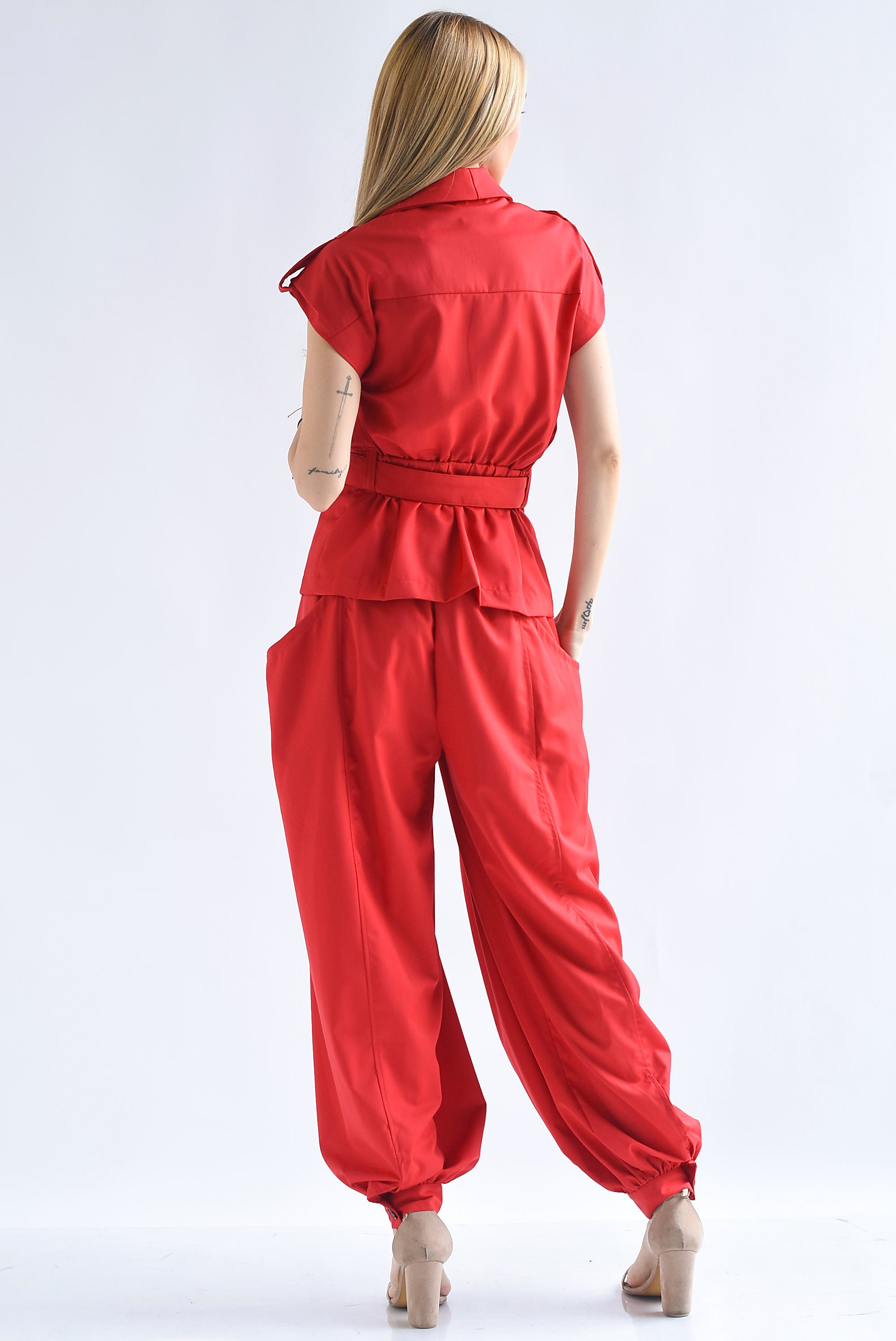Set Pantalón globo y Blusa cinta