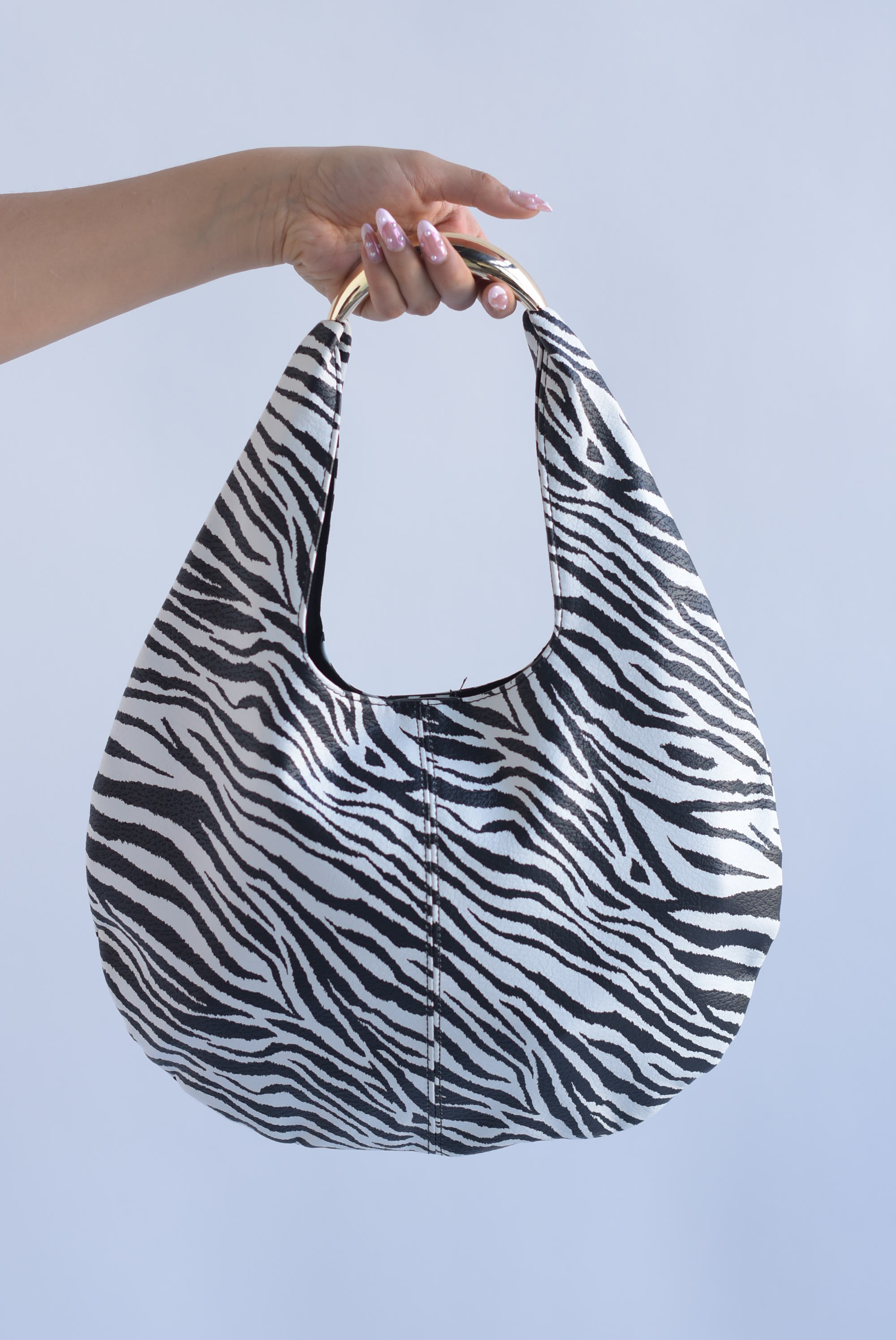 Bolso hobo vinipiel Zebra