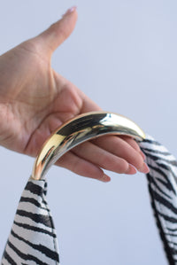 Fashion Styled Bolso hobo vinipiel Zebra