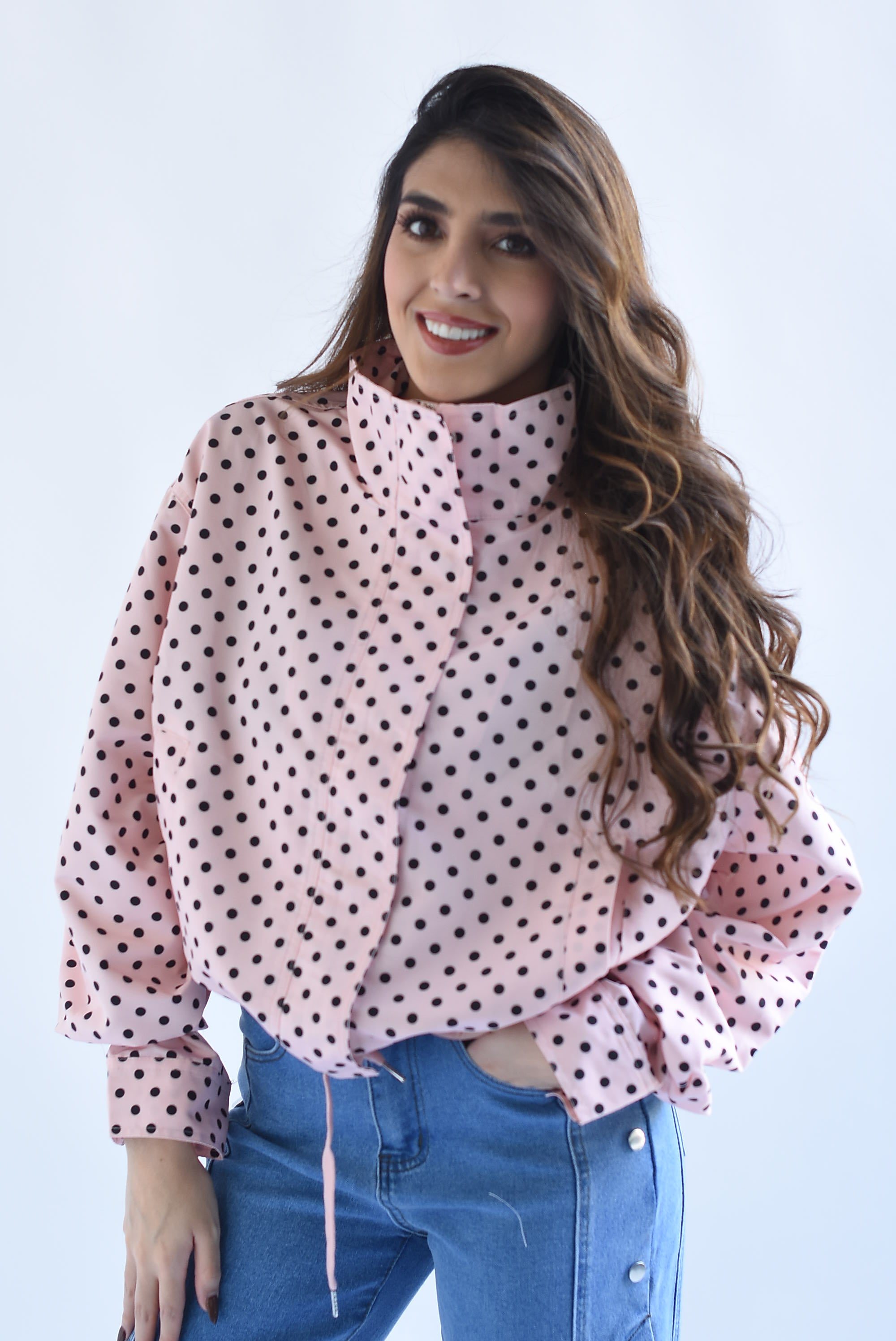Chamarra polka dots jaretas