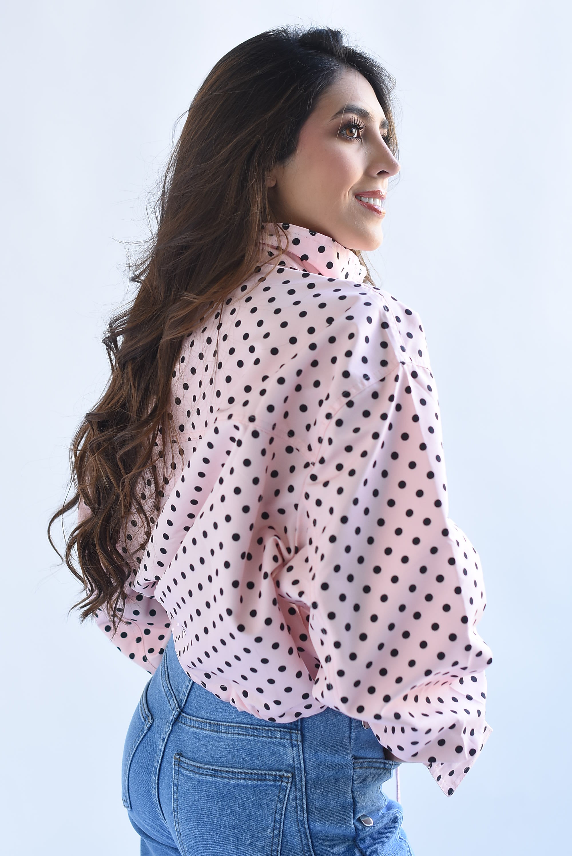 Chamarra polka dots jaretas
