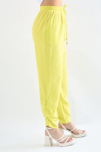 Fashion Styled Pantalón simulación jogger Lime