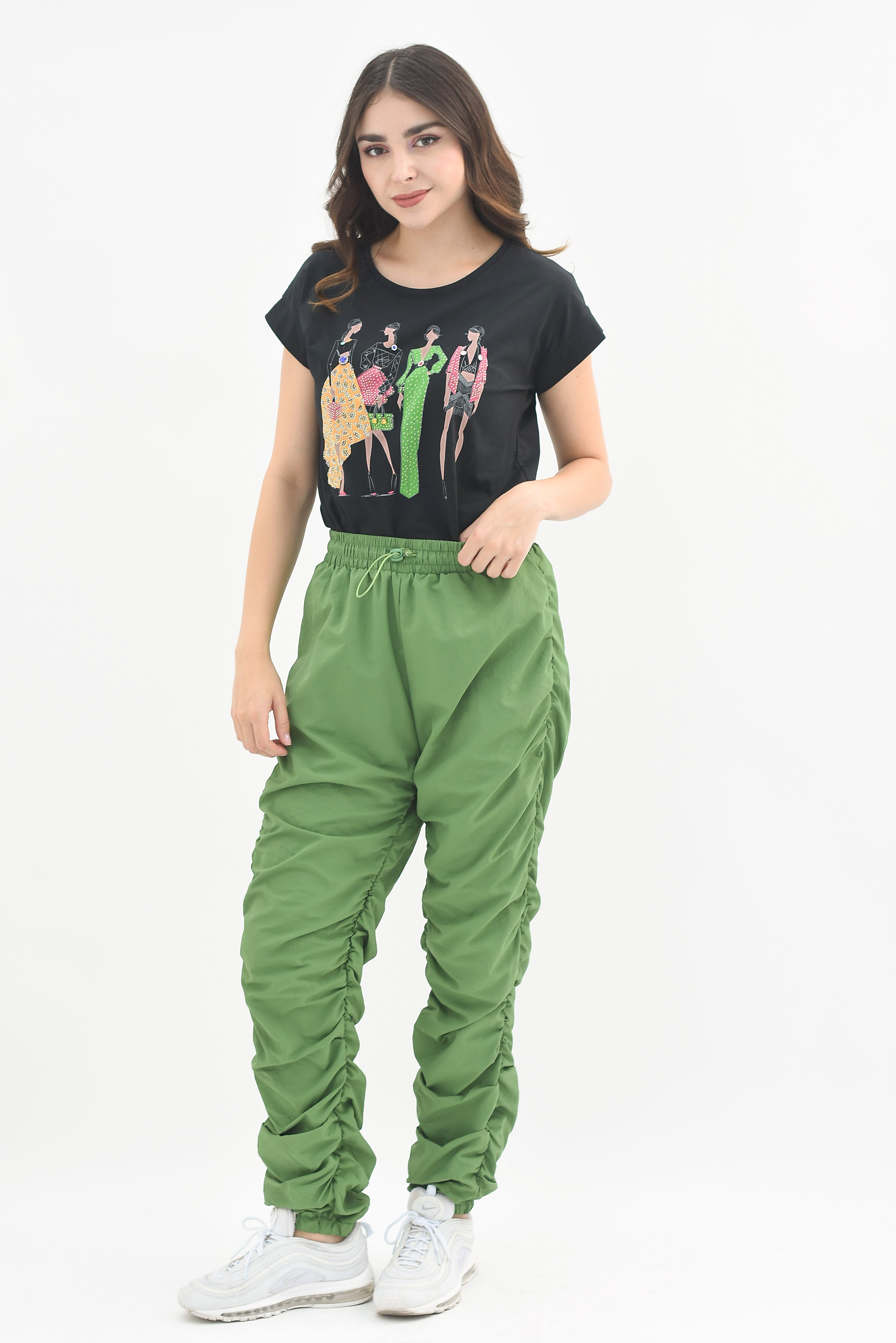 Jogger drapeado Verde