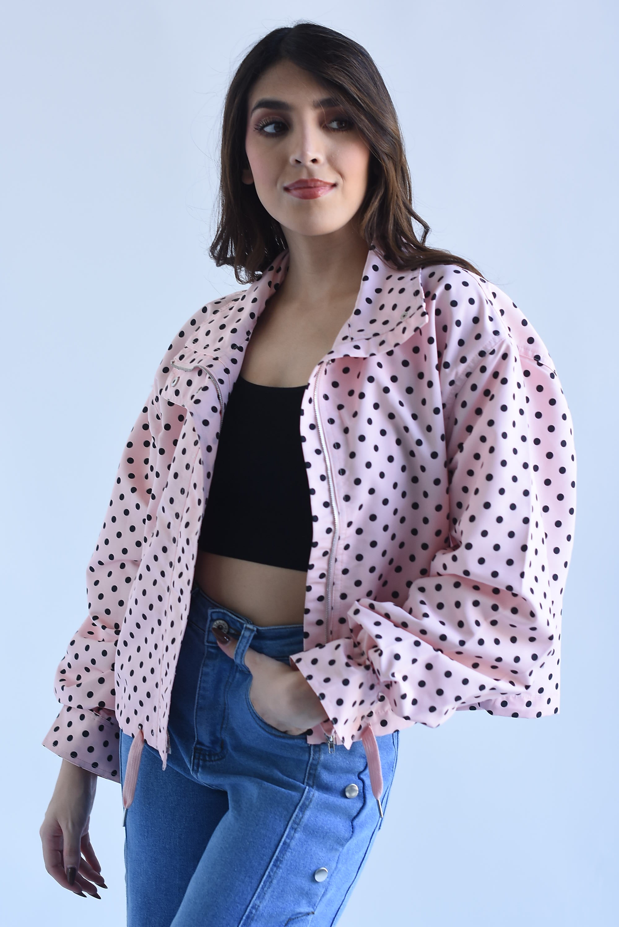 Chamarra polka dots jaretas