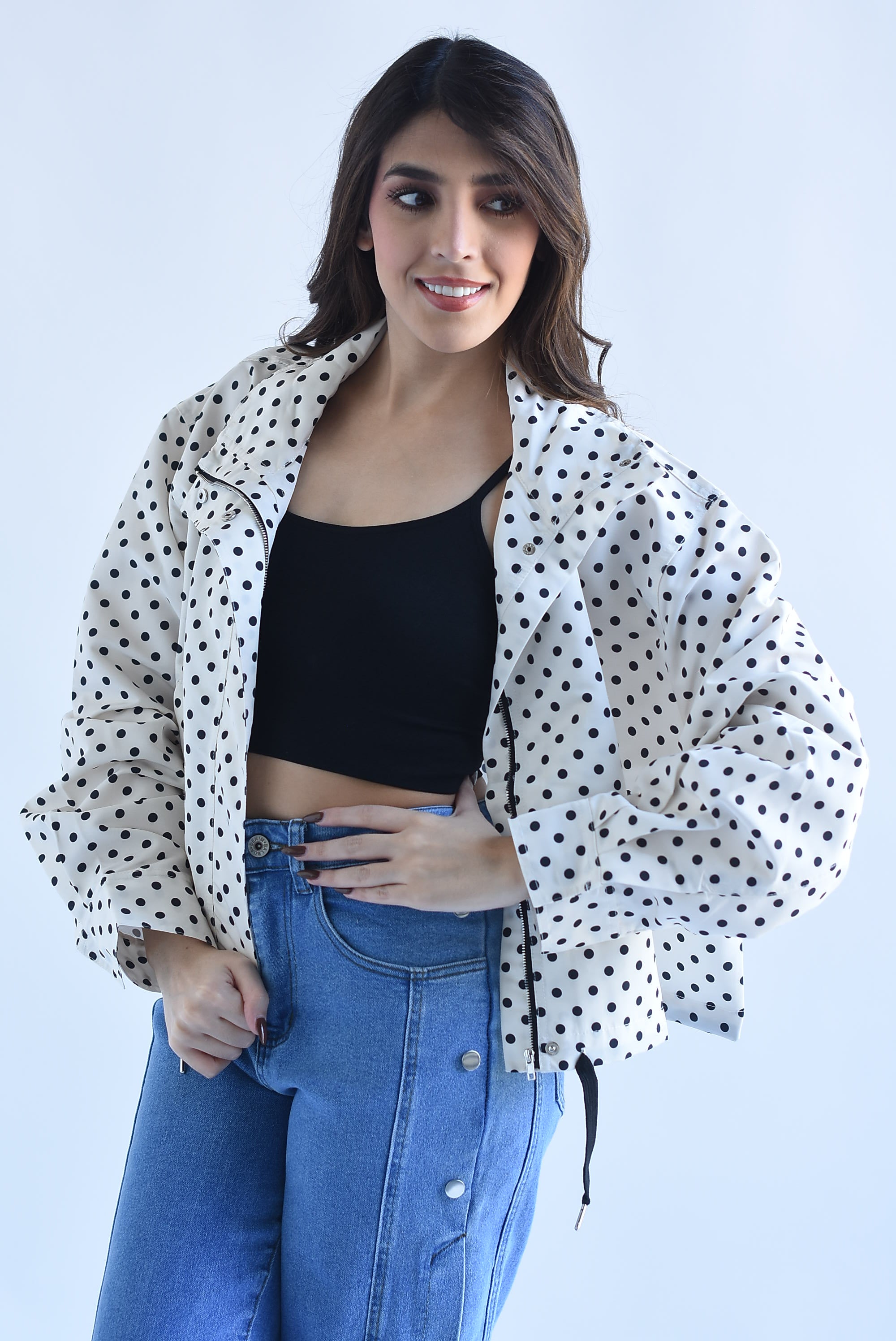 Chamarra polka dots jaretas