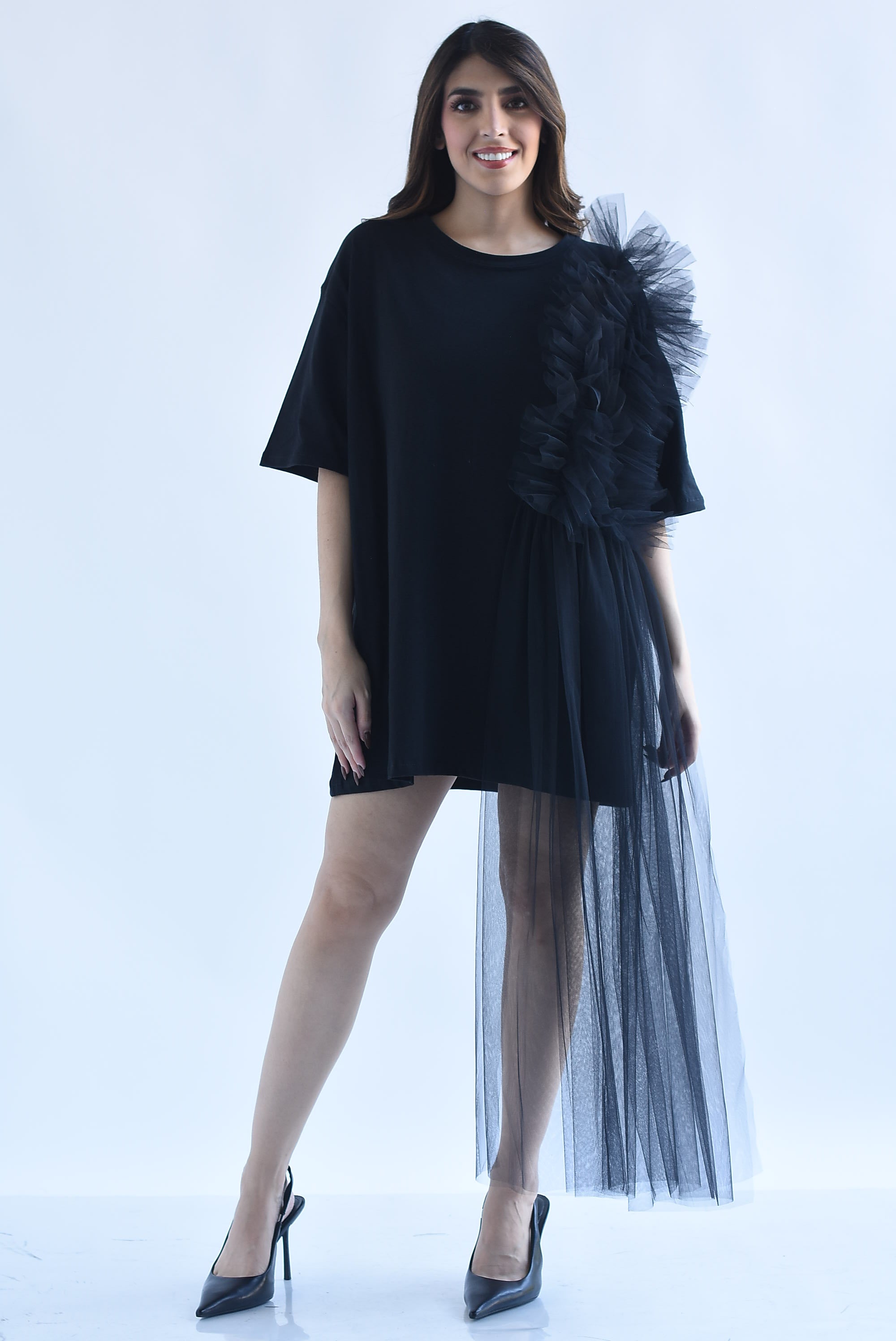 T-Shirt olán y cauda tulle