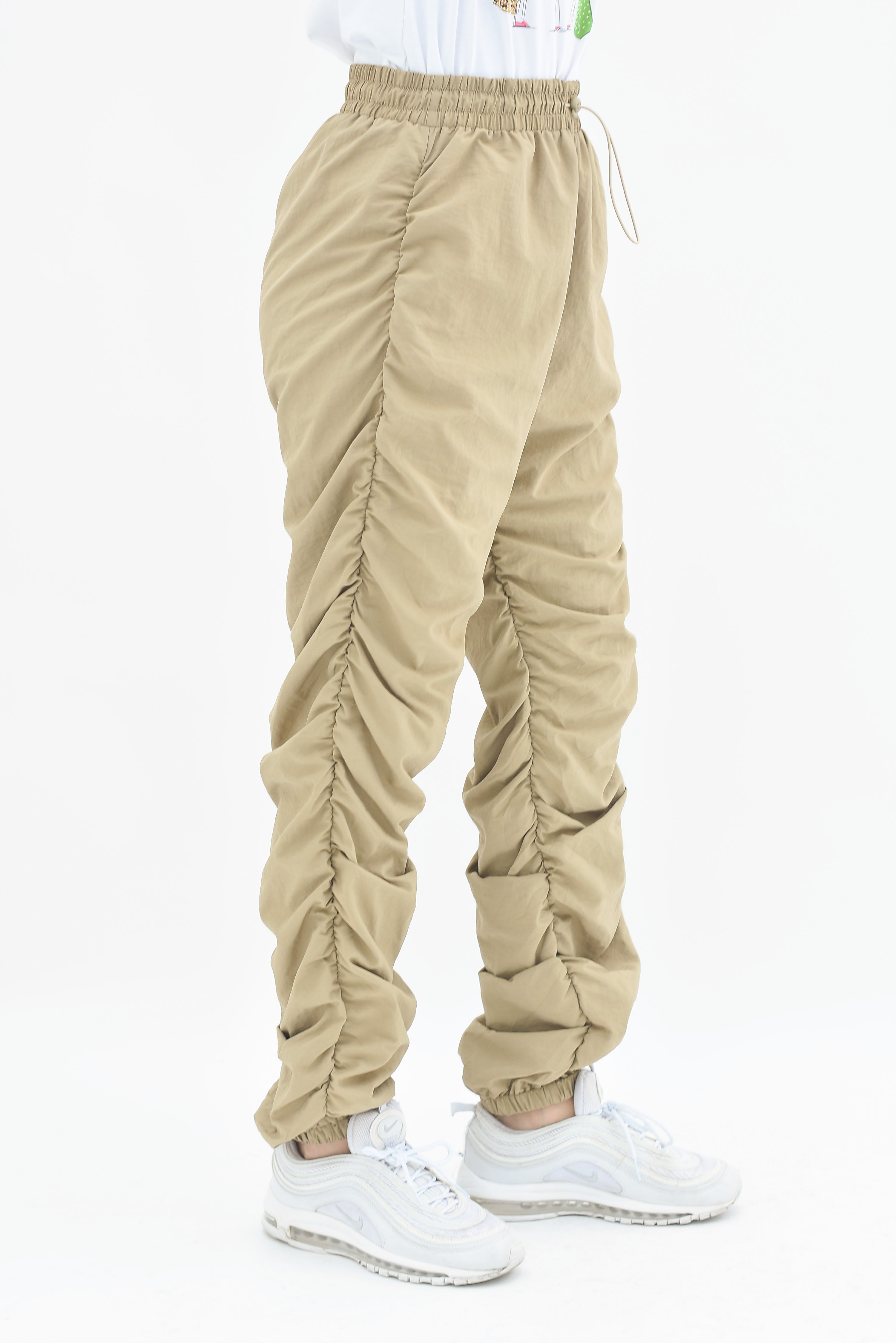 Jogger drapeado Kaki