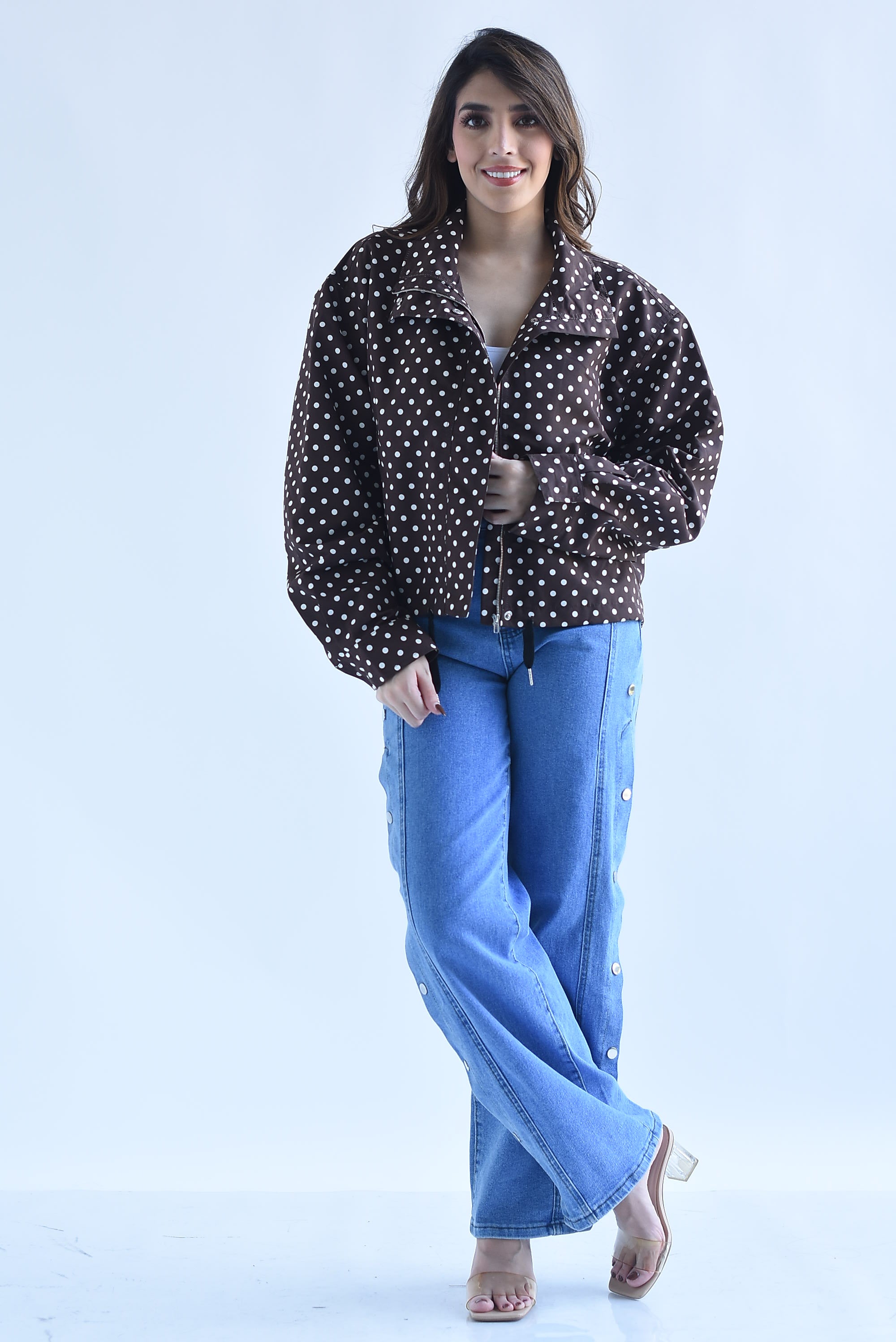 Chamarra polka dots jareta