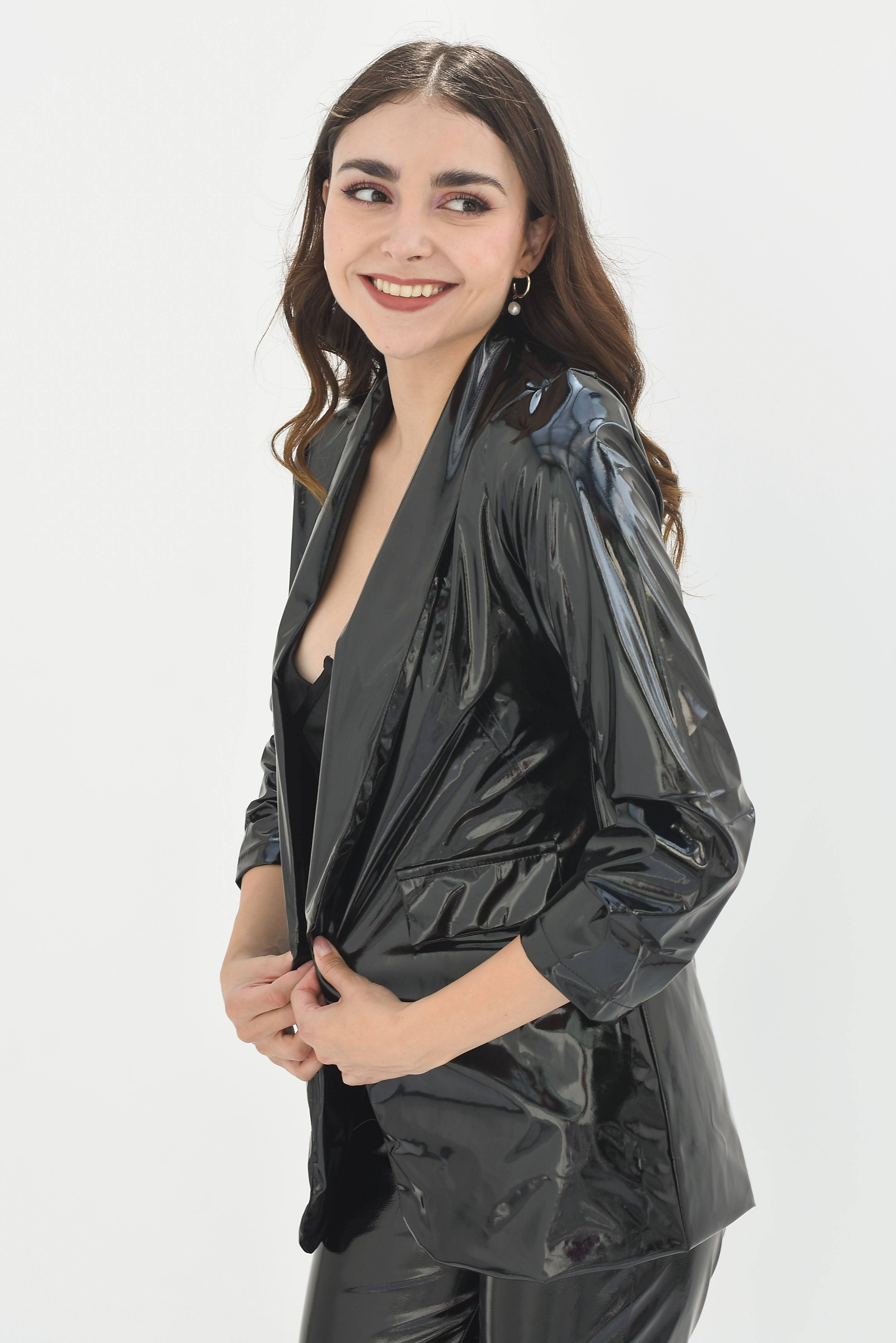 Blazer vinil Negro