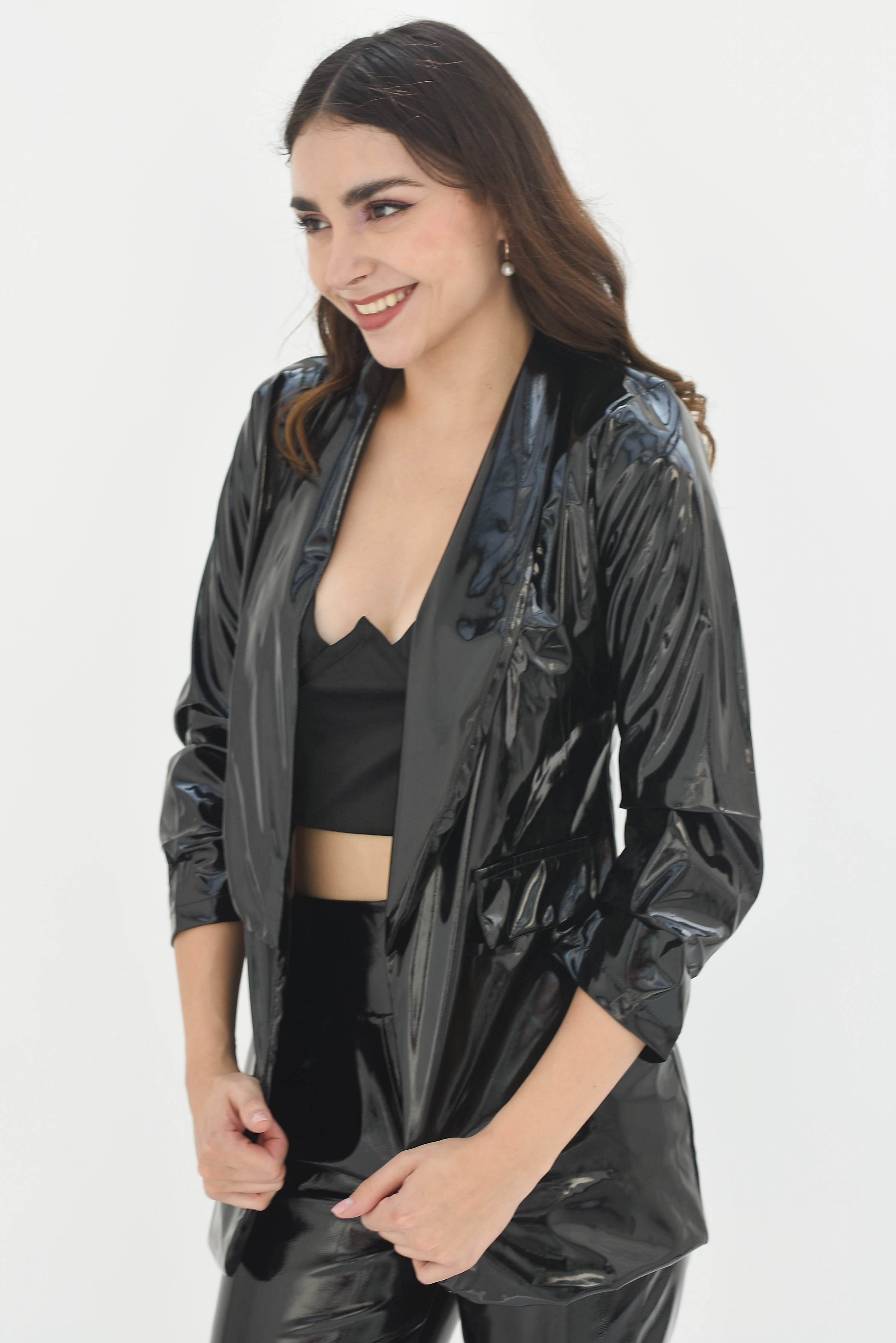 Blazer vinil Negro