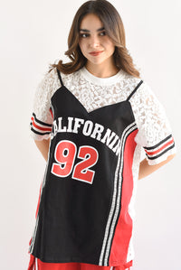 Fashion Styled Jersey CALIFORNIN encaje