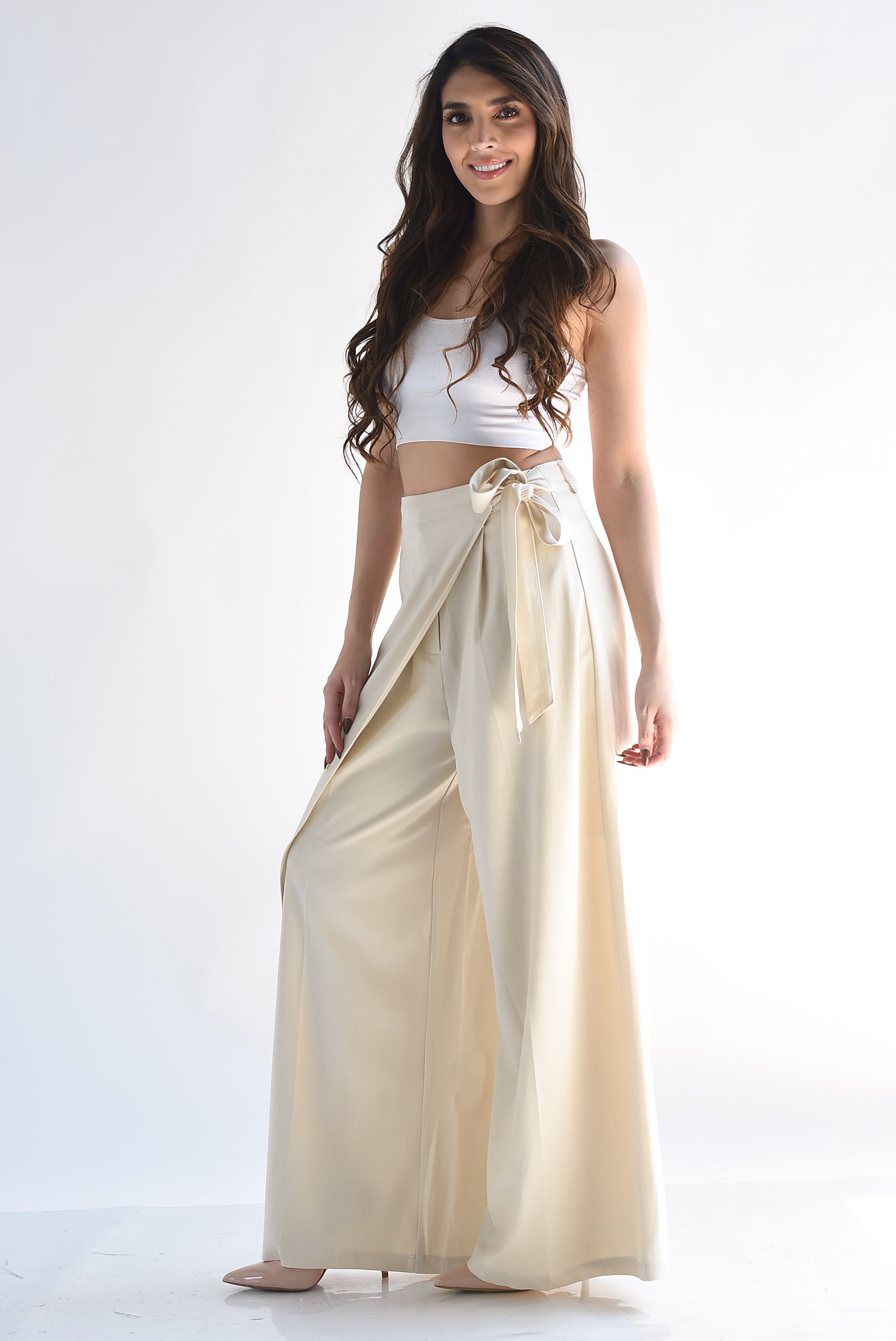 Pantalón faldón cinta