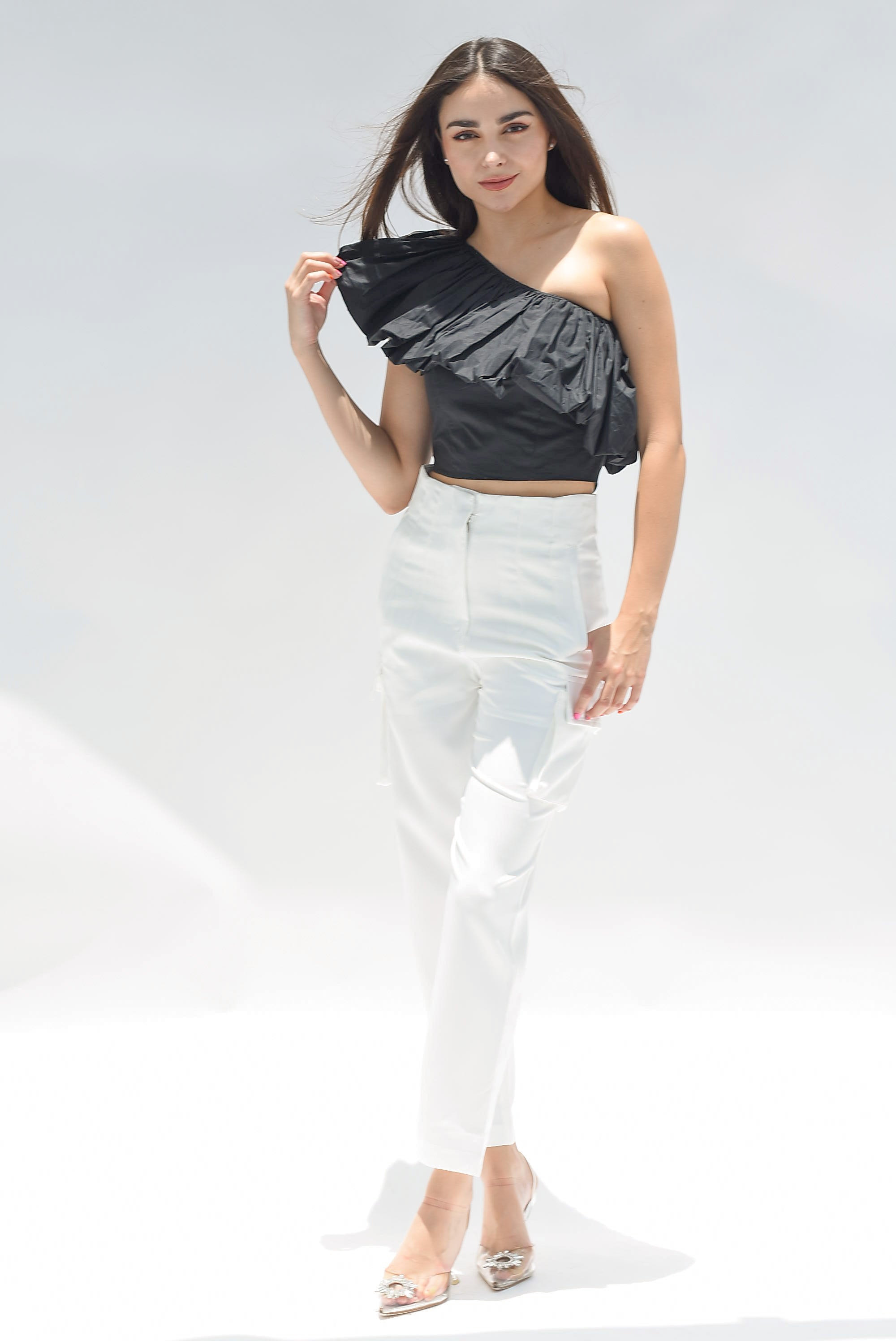 Pantalón de vestir cargo Blanco