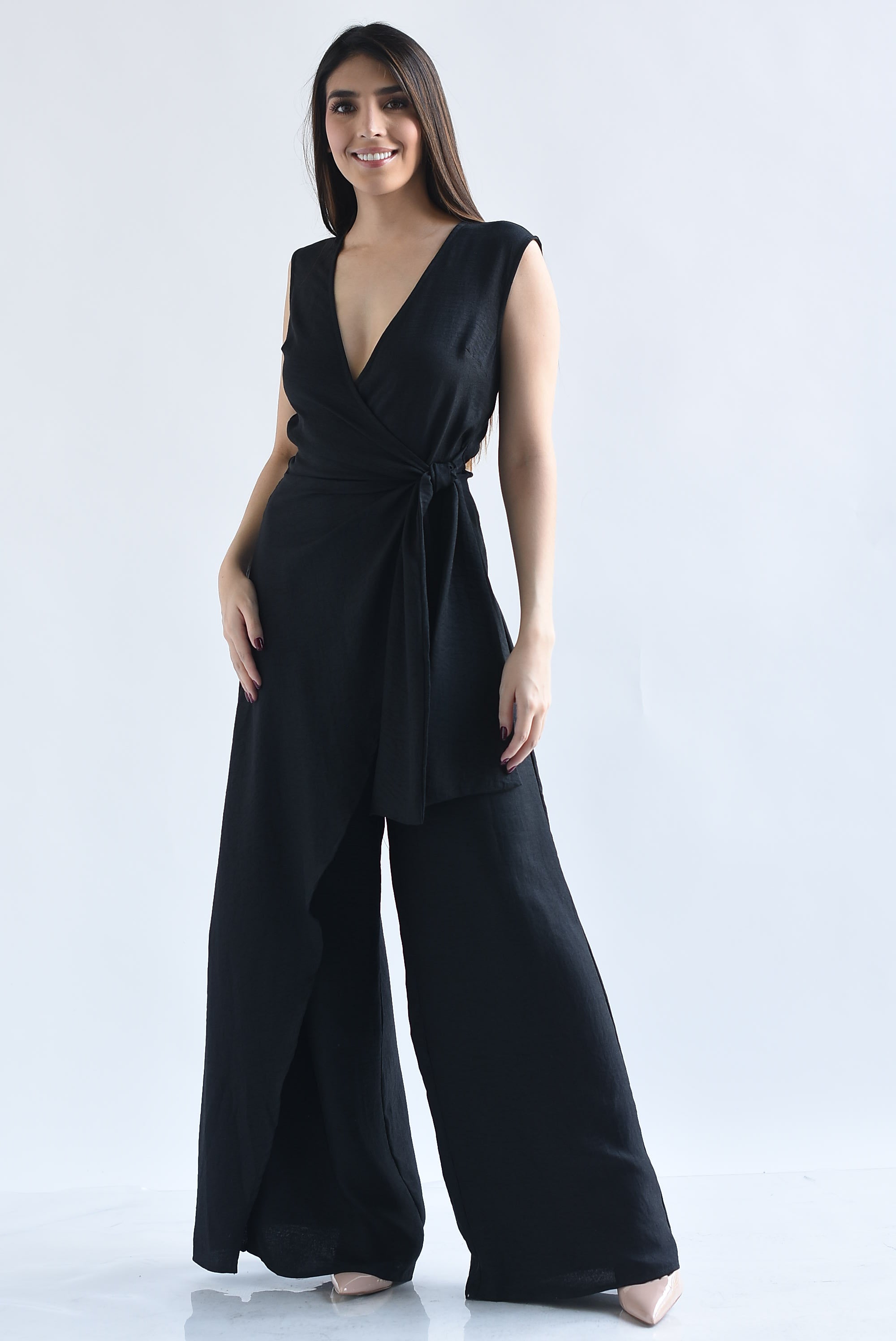 Jumpsuit faldón asimétrico