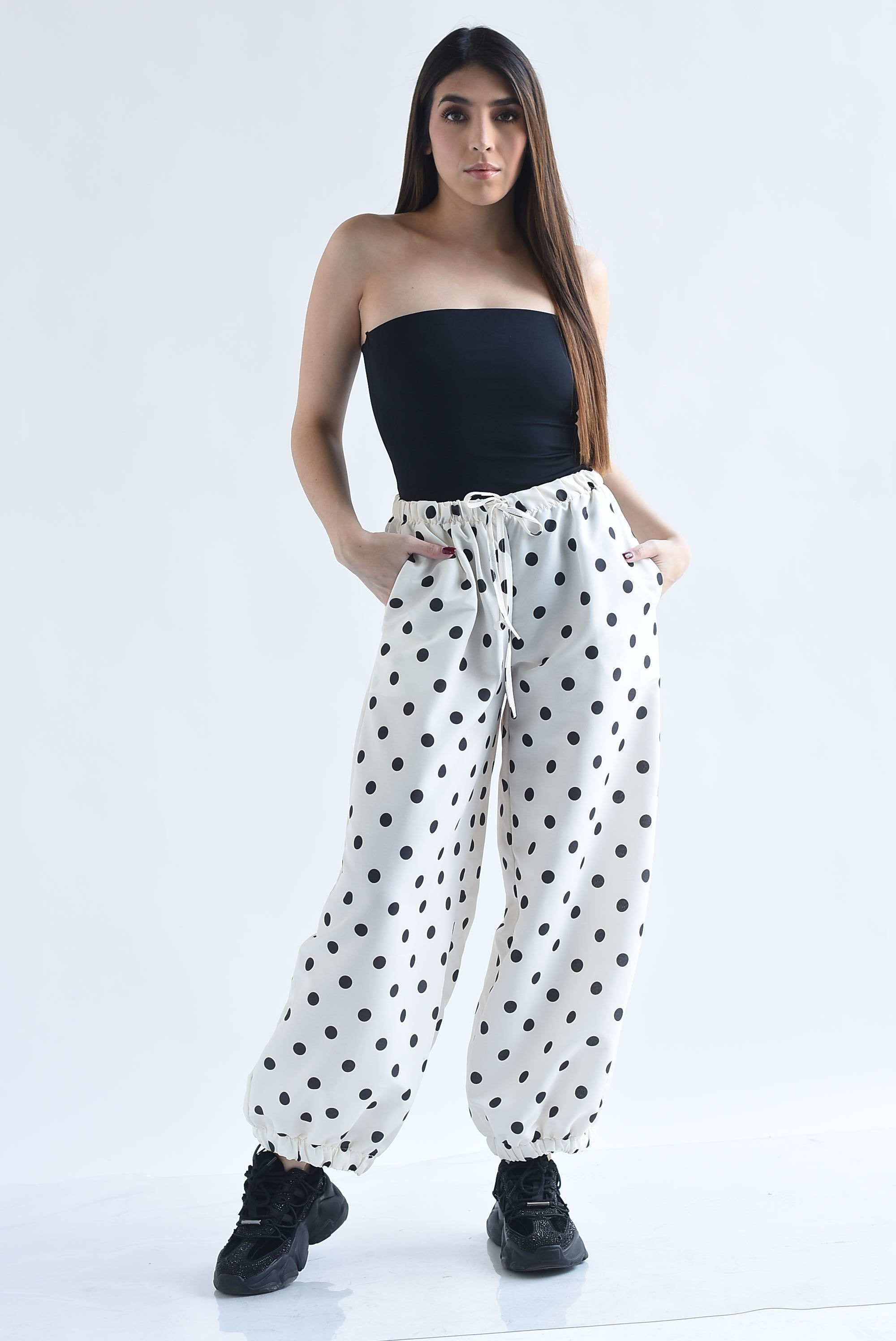 Pantalón globo polka dots jareta