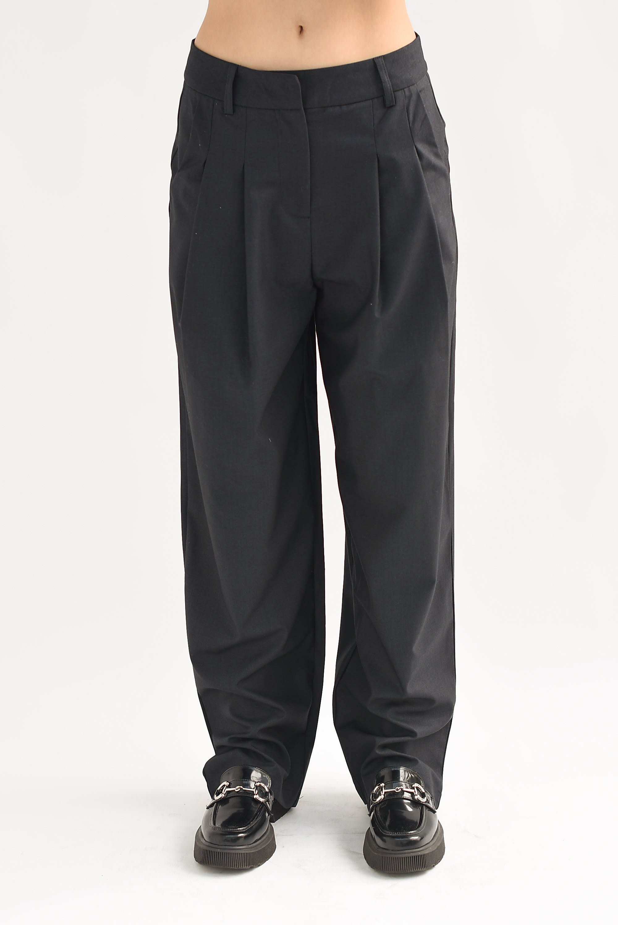 Pantalón de vestir pinzas Negro