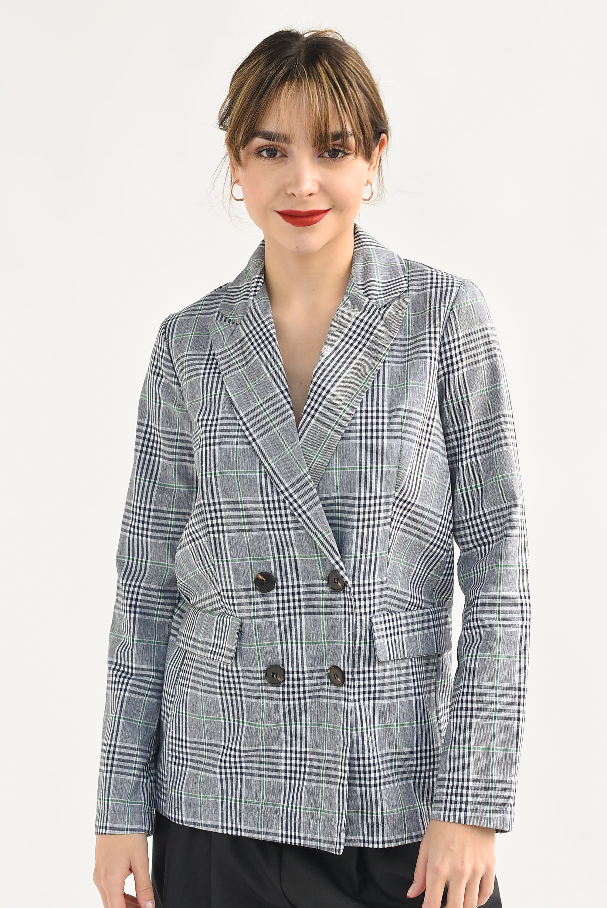 Blazer príncipe de Gales Verde