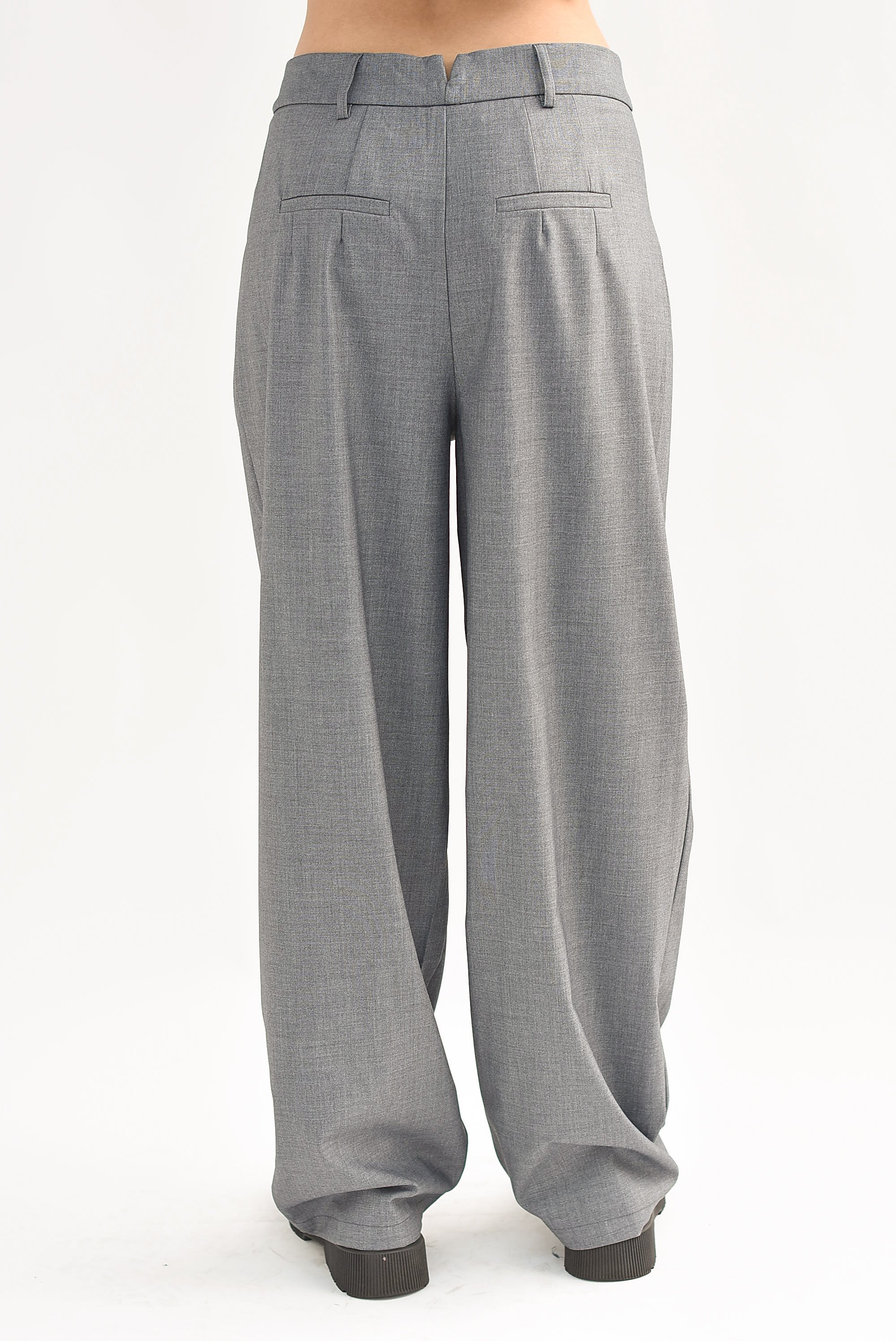 Pantalón de vestir pinzas Gris Oxford