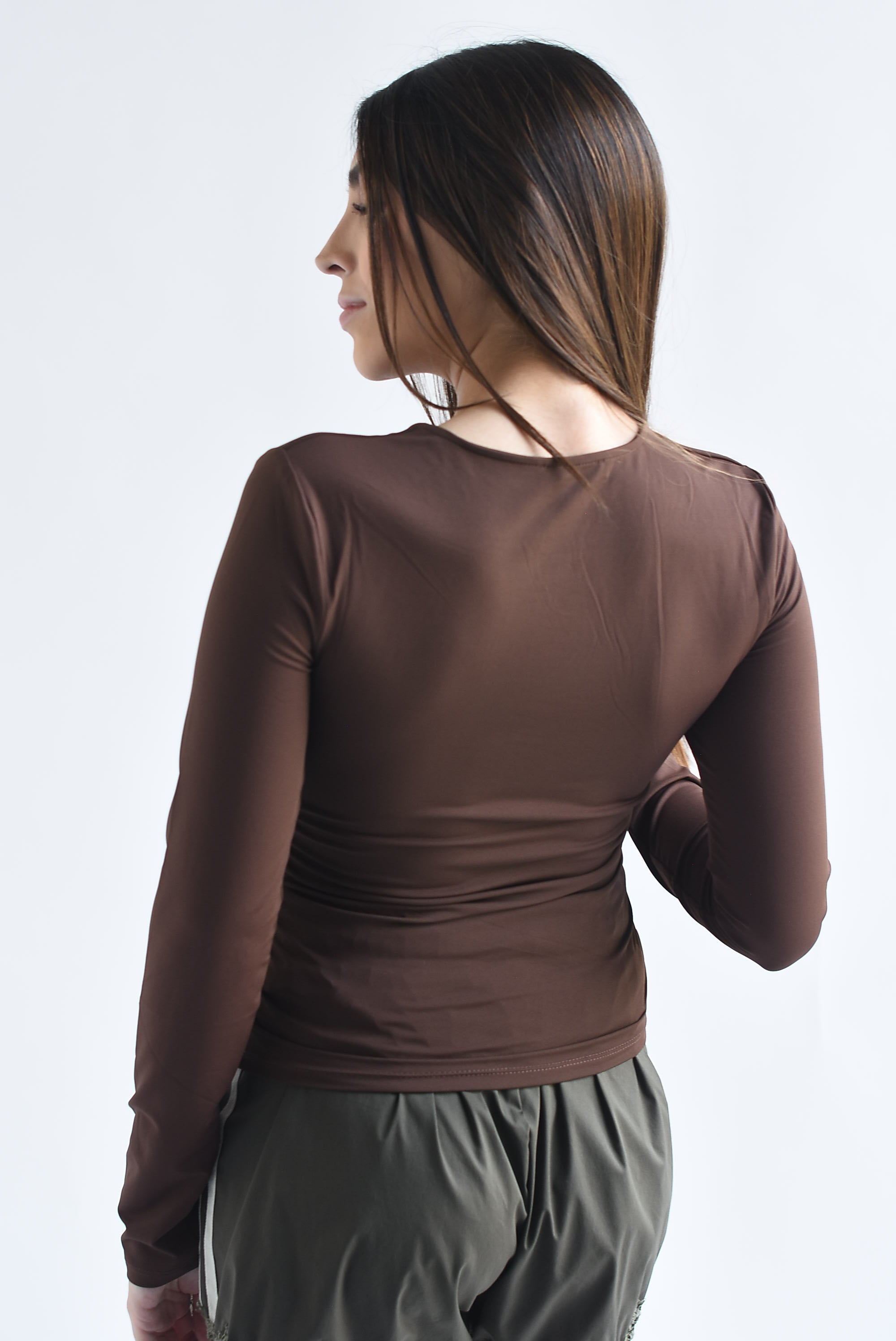 Blusa manga larga licra