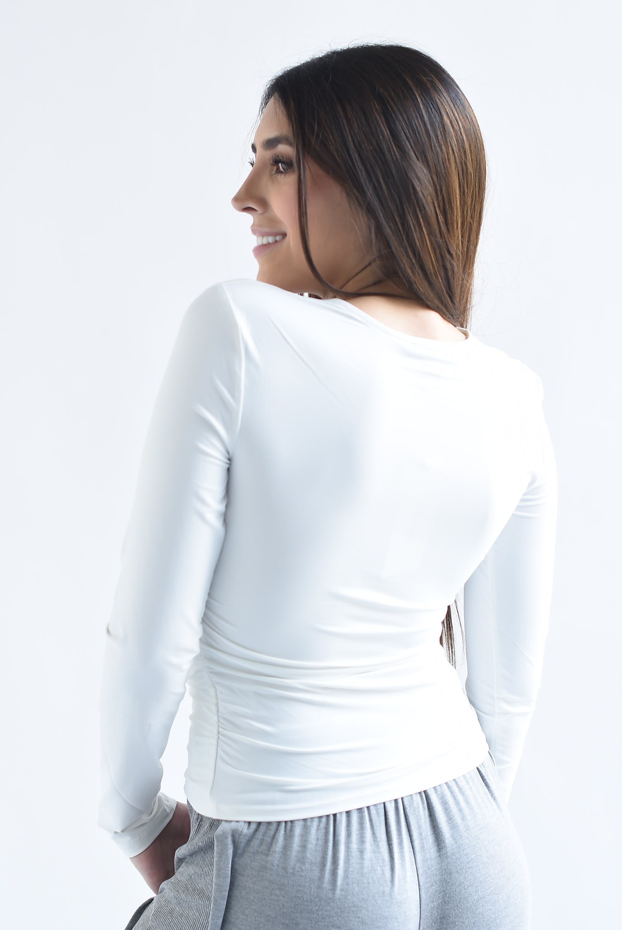 Blusa manga larga licra