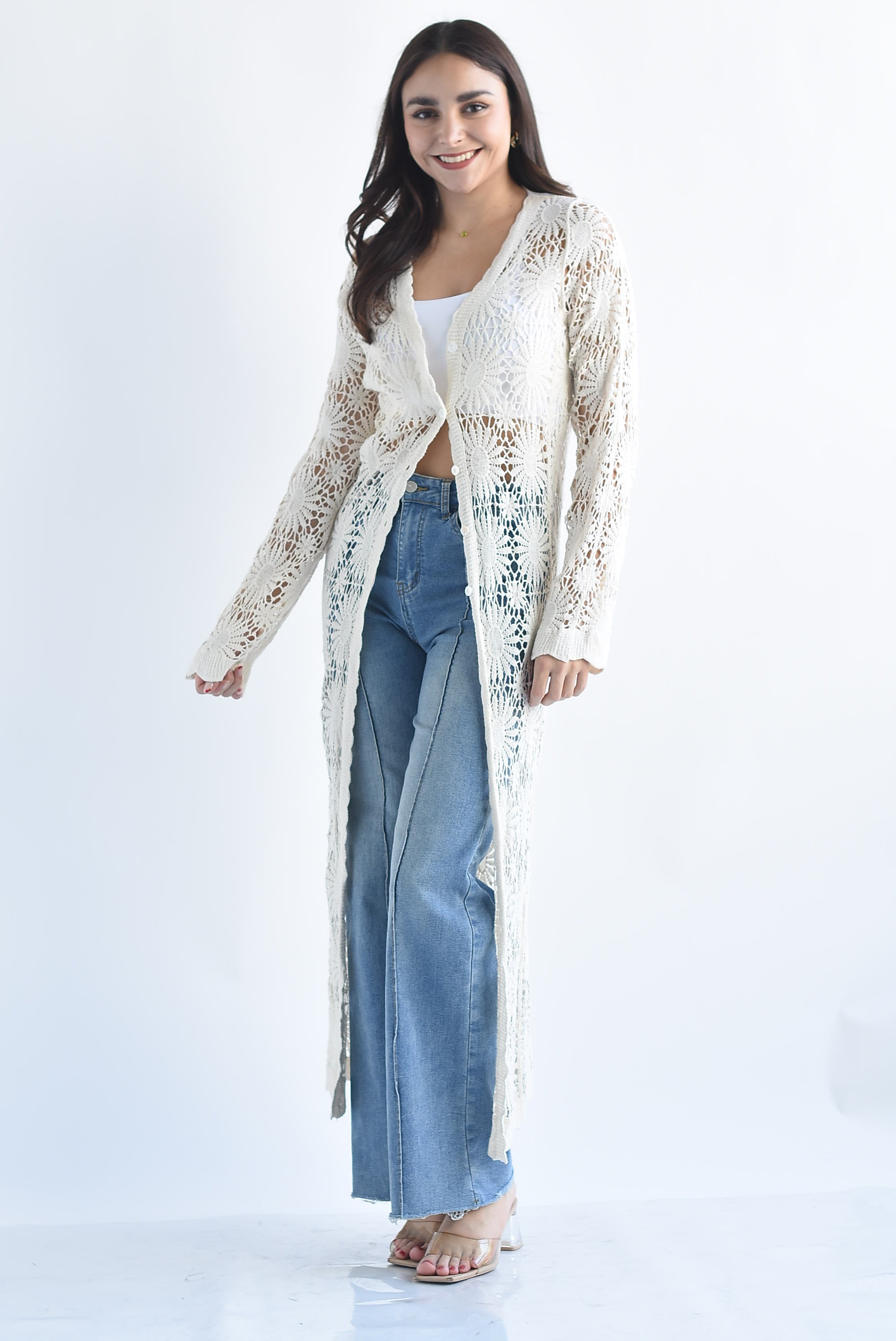 Ensamble flores crochet