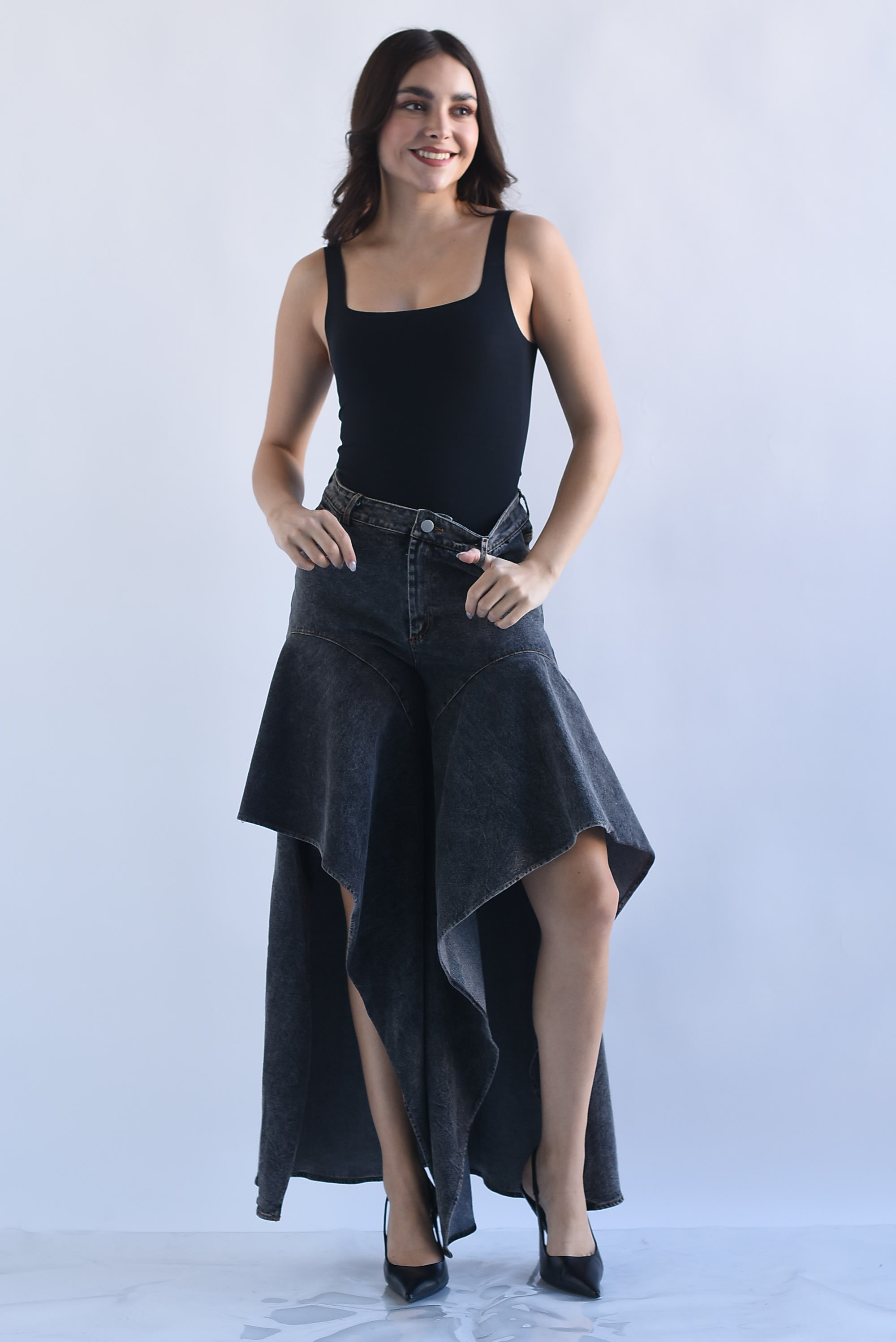 Jeans abertura olán