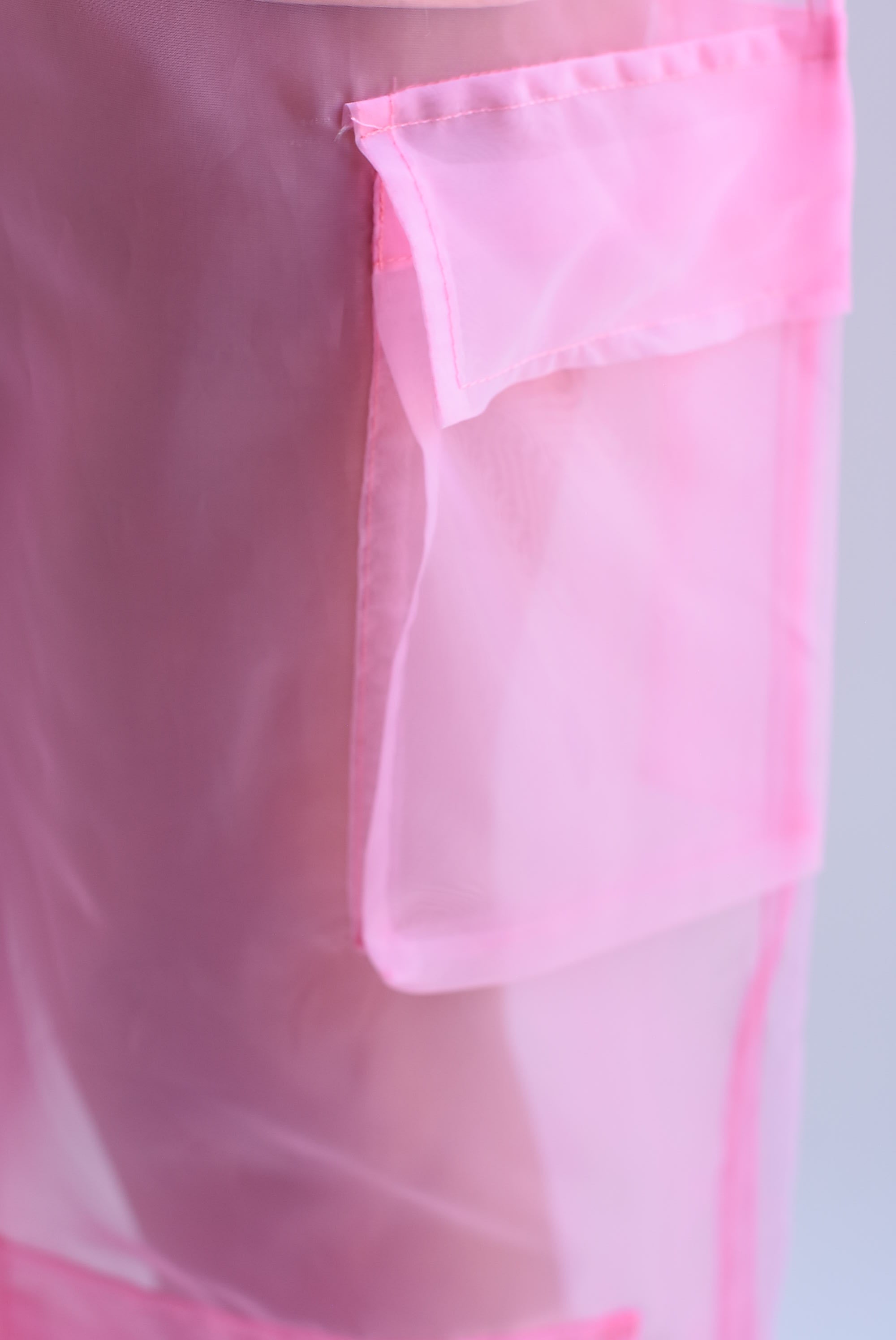 Pantalón cargo transparencia Rosa Bubblegum