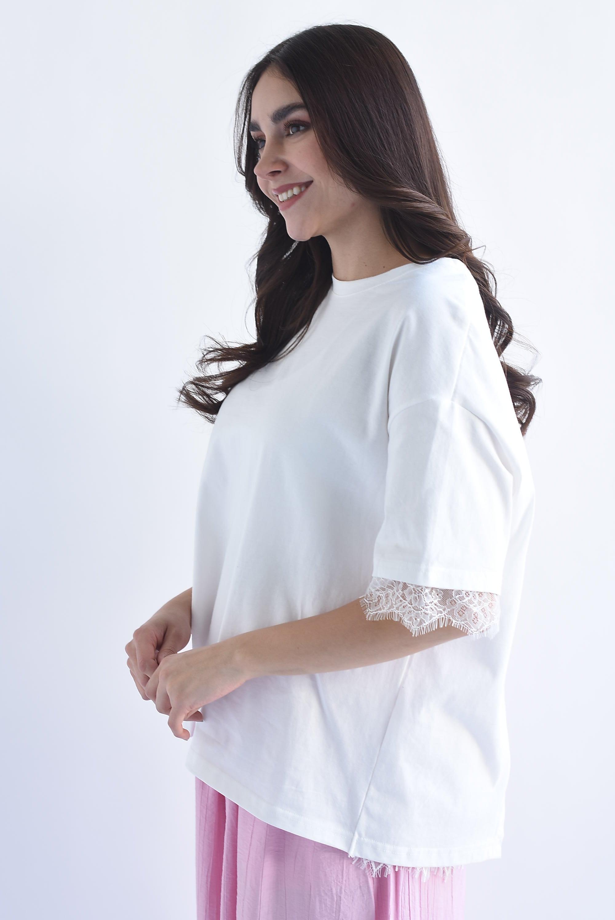 T-Shirt abertura encaje