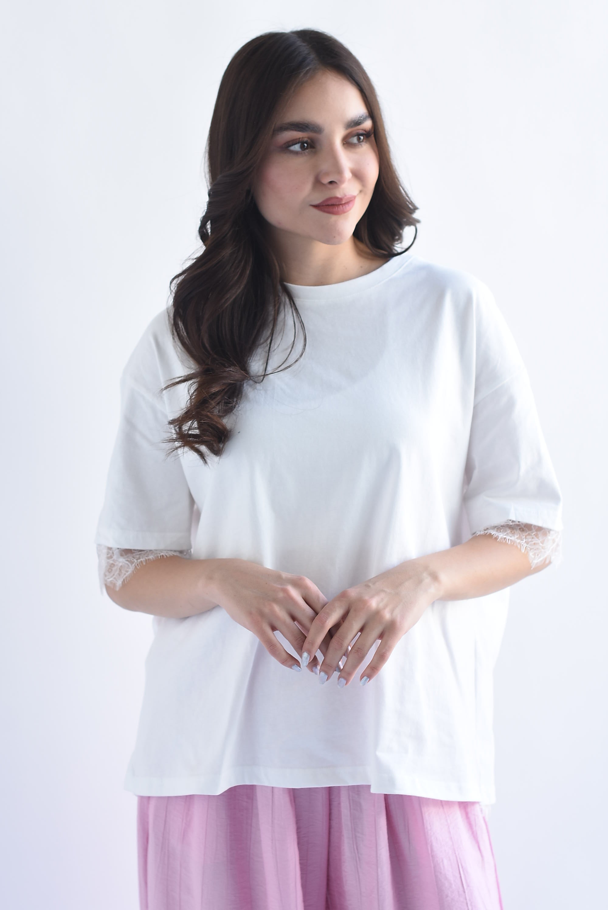 T-Shirt abertura encaje