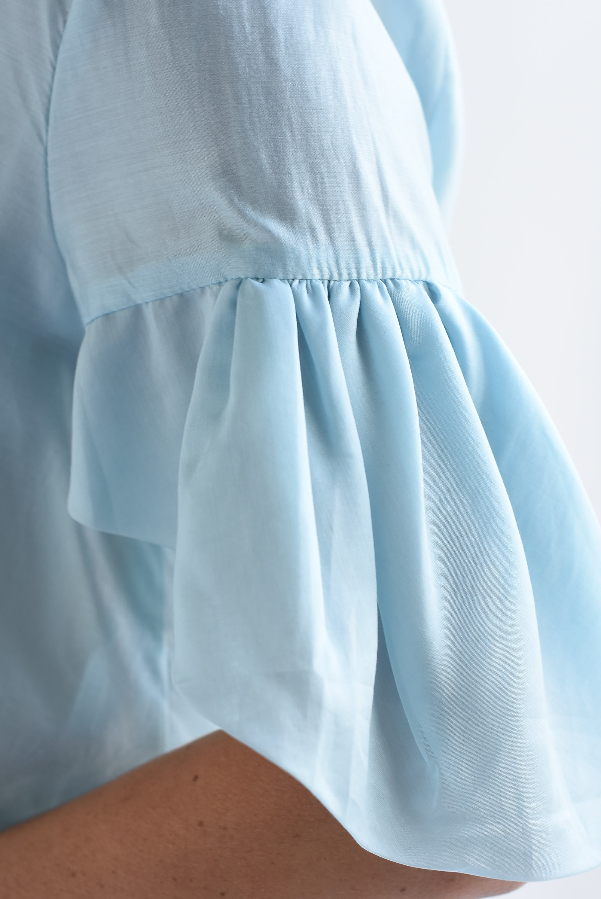 Blusa elástico cintura Azul Baby