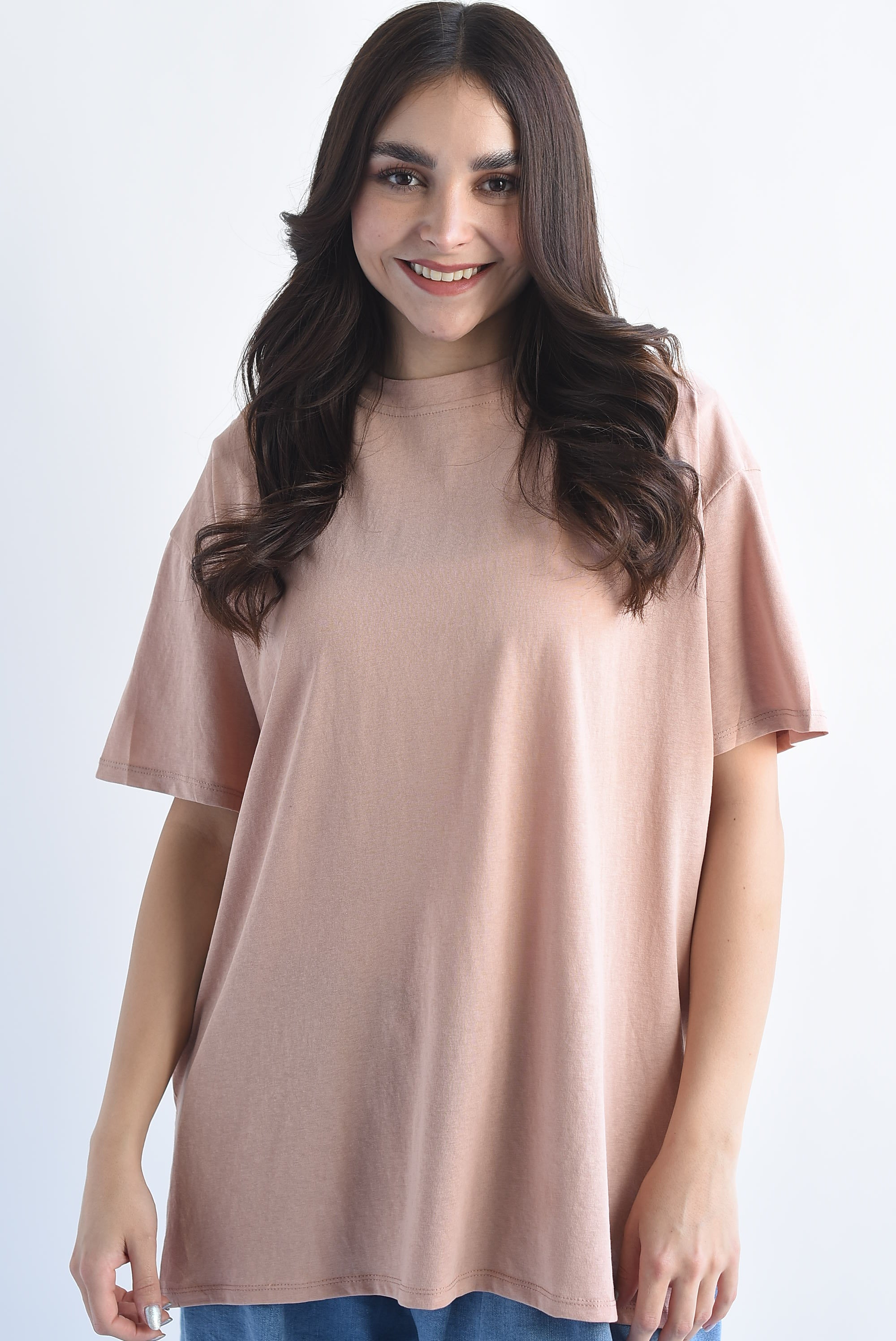 T-Shirt básica abertura lateral