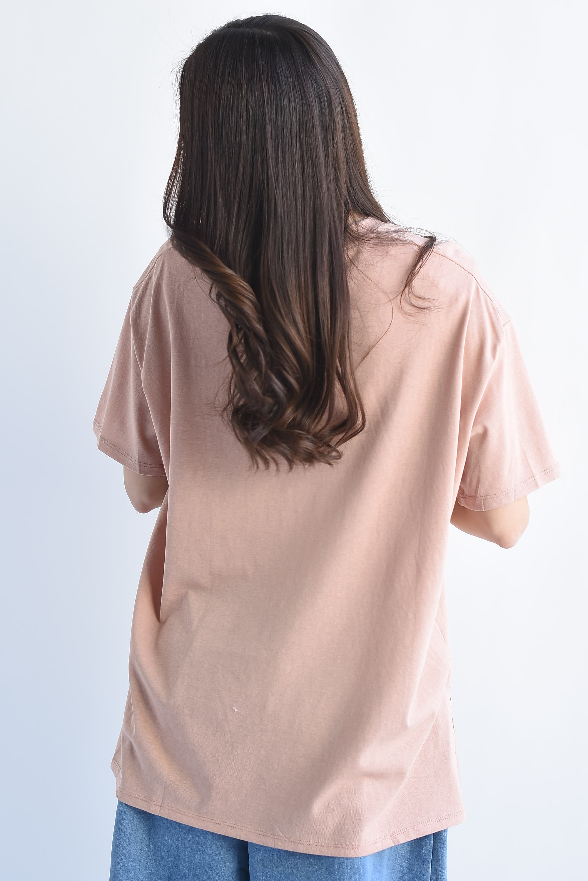 T-Shirt básica abertura lateral