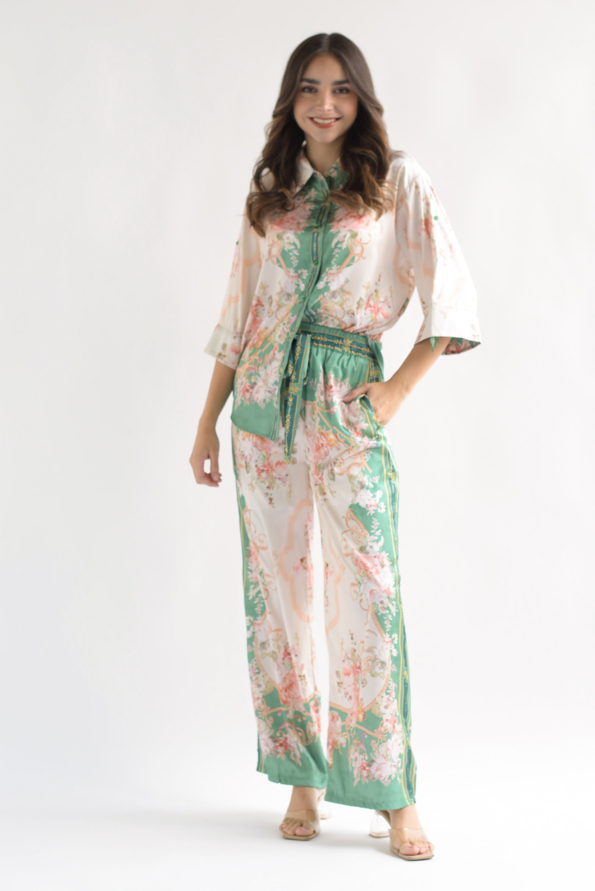 Set Pantalón y Blusa Floral