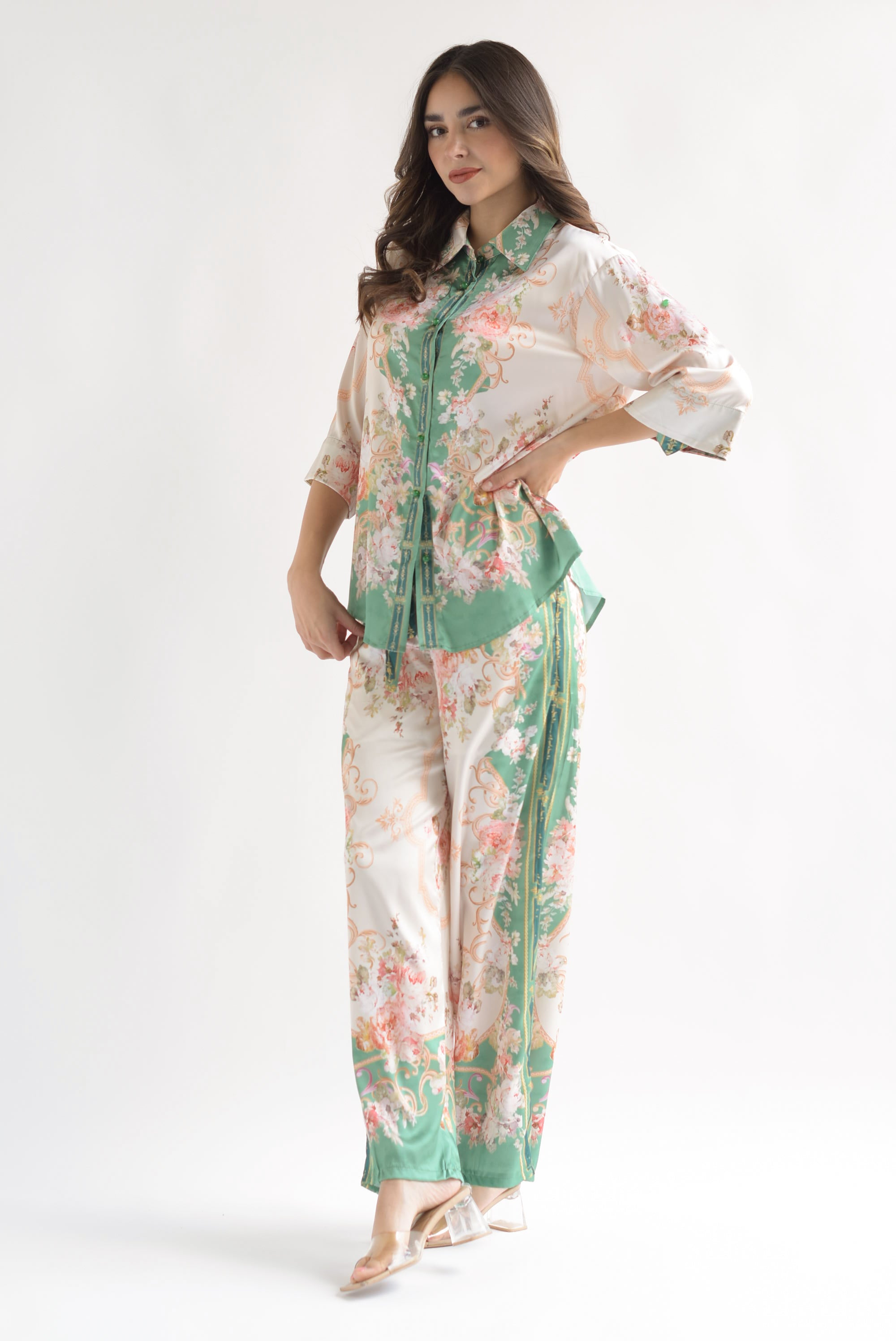 Set Pantalón y Blusa Floral