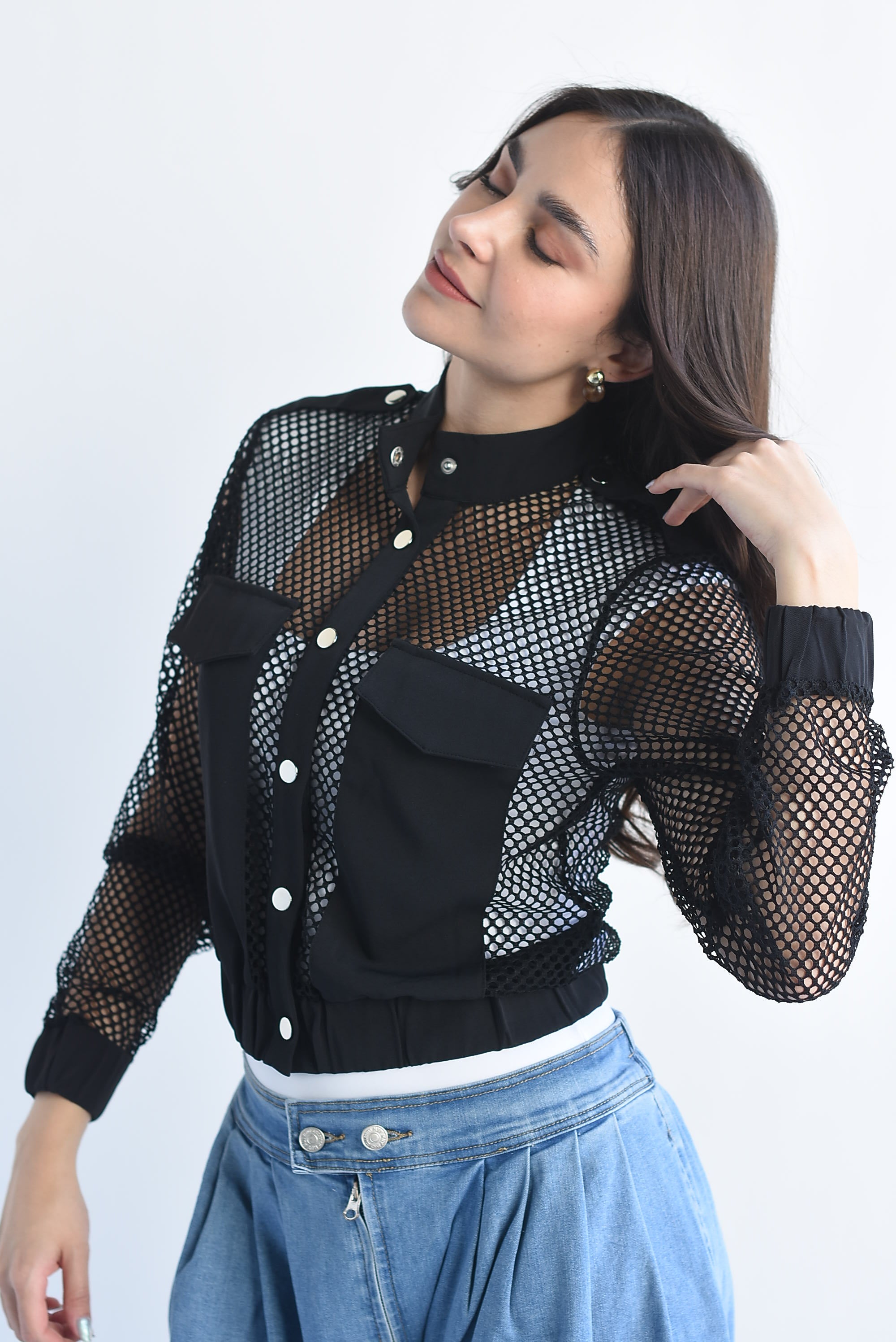 Chamarra bomber calada