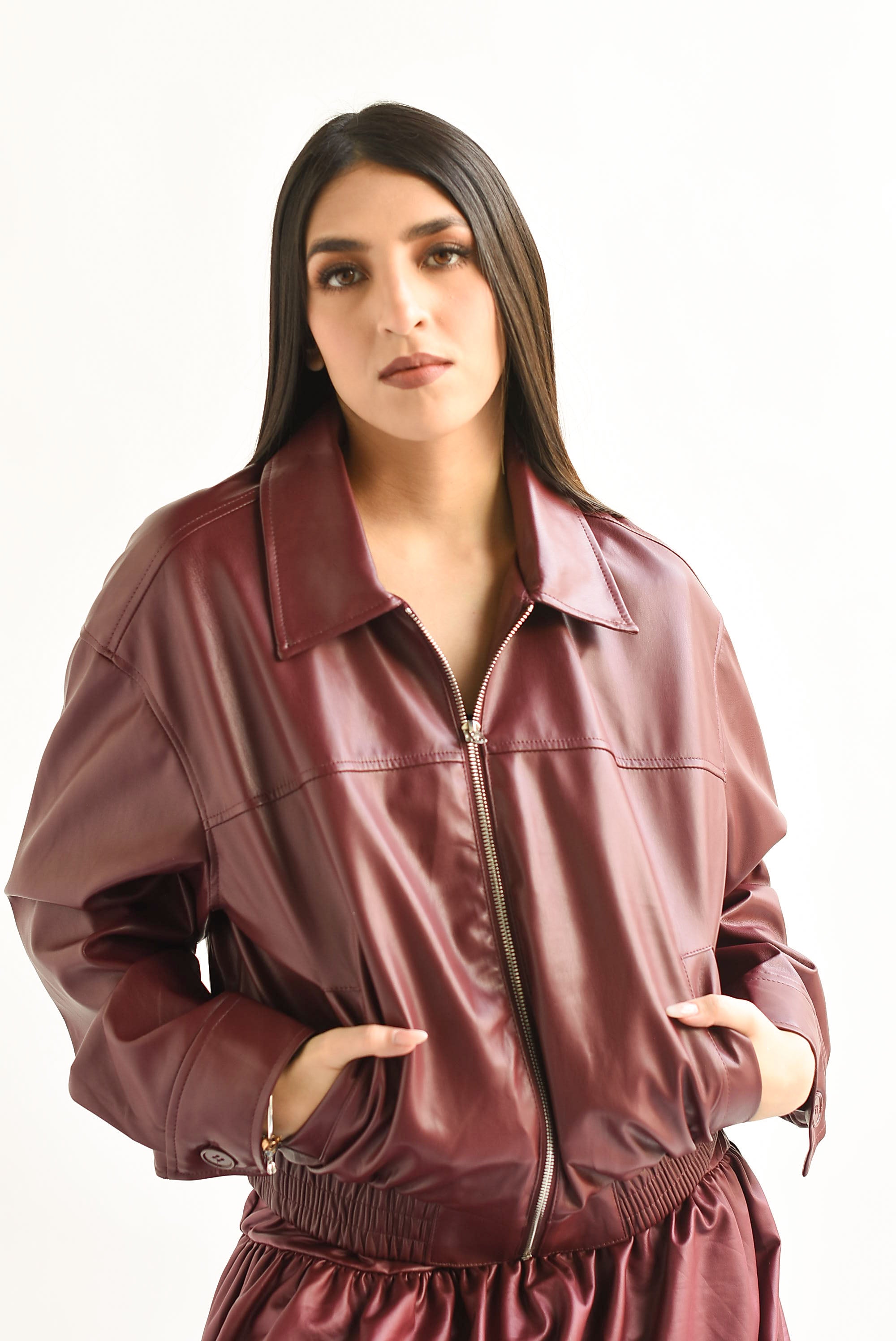 Chamarra bomber vinipiel Vino