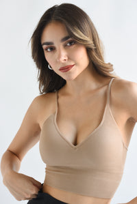 Fashion Styled Top Underwear copas V Nude