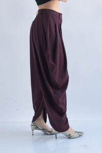Fashion Styled Pantalón globo Tinto
