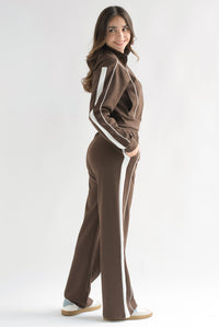 Fashion Styled Set Pantalón y Chamarra track Espresso