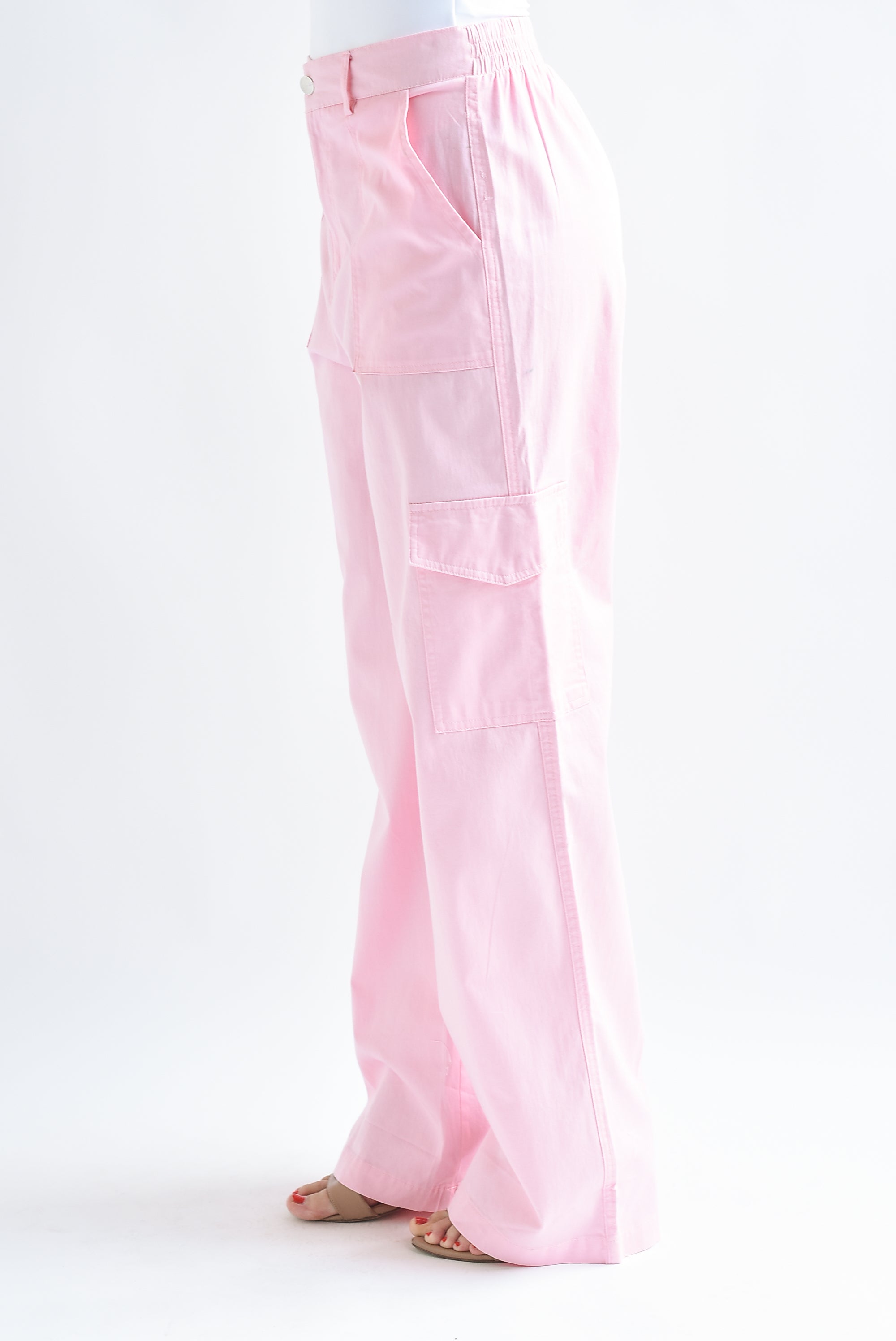 Jeans cargo Rosa Baby