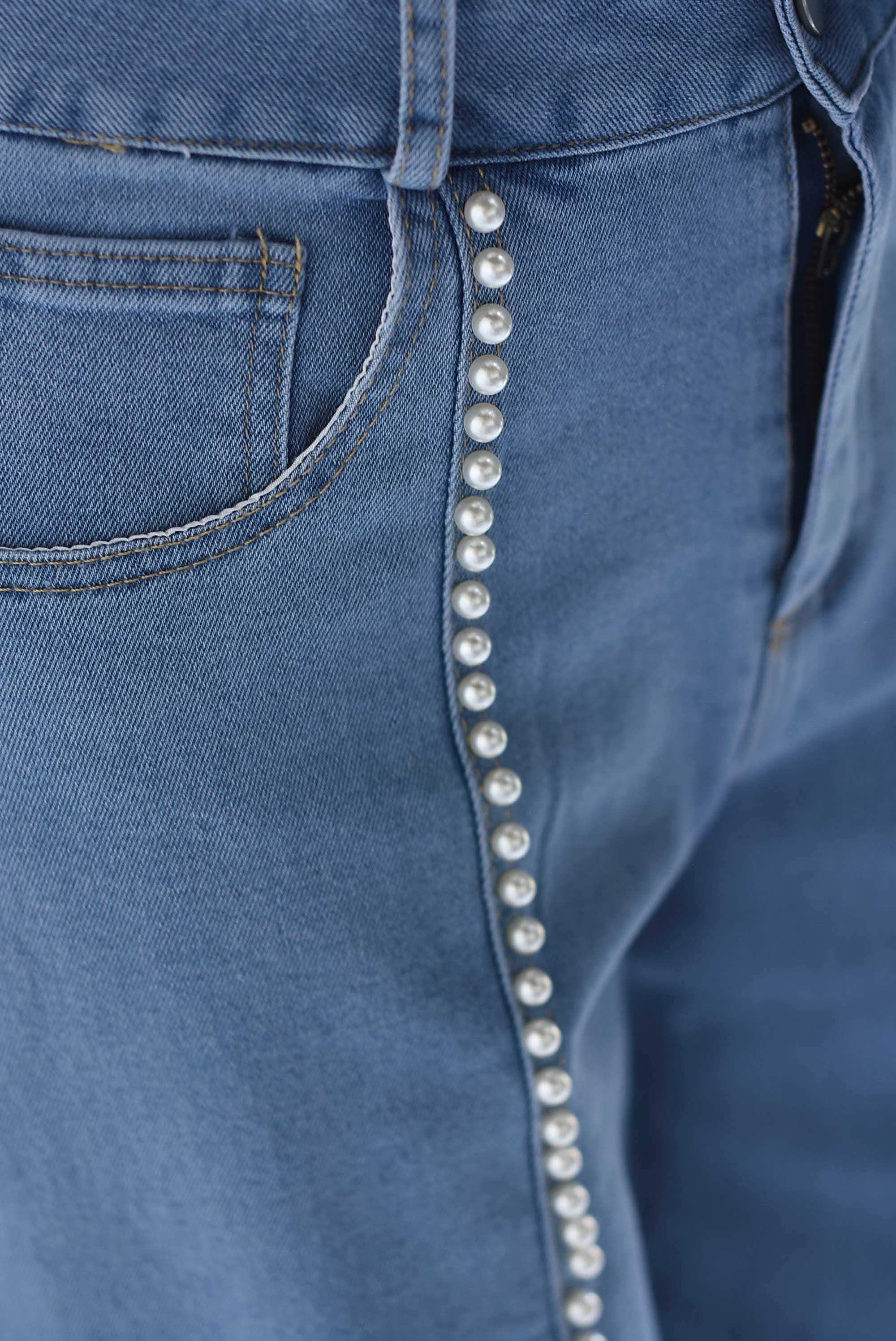 Jeans barrel perlas