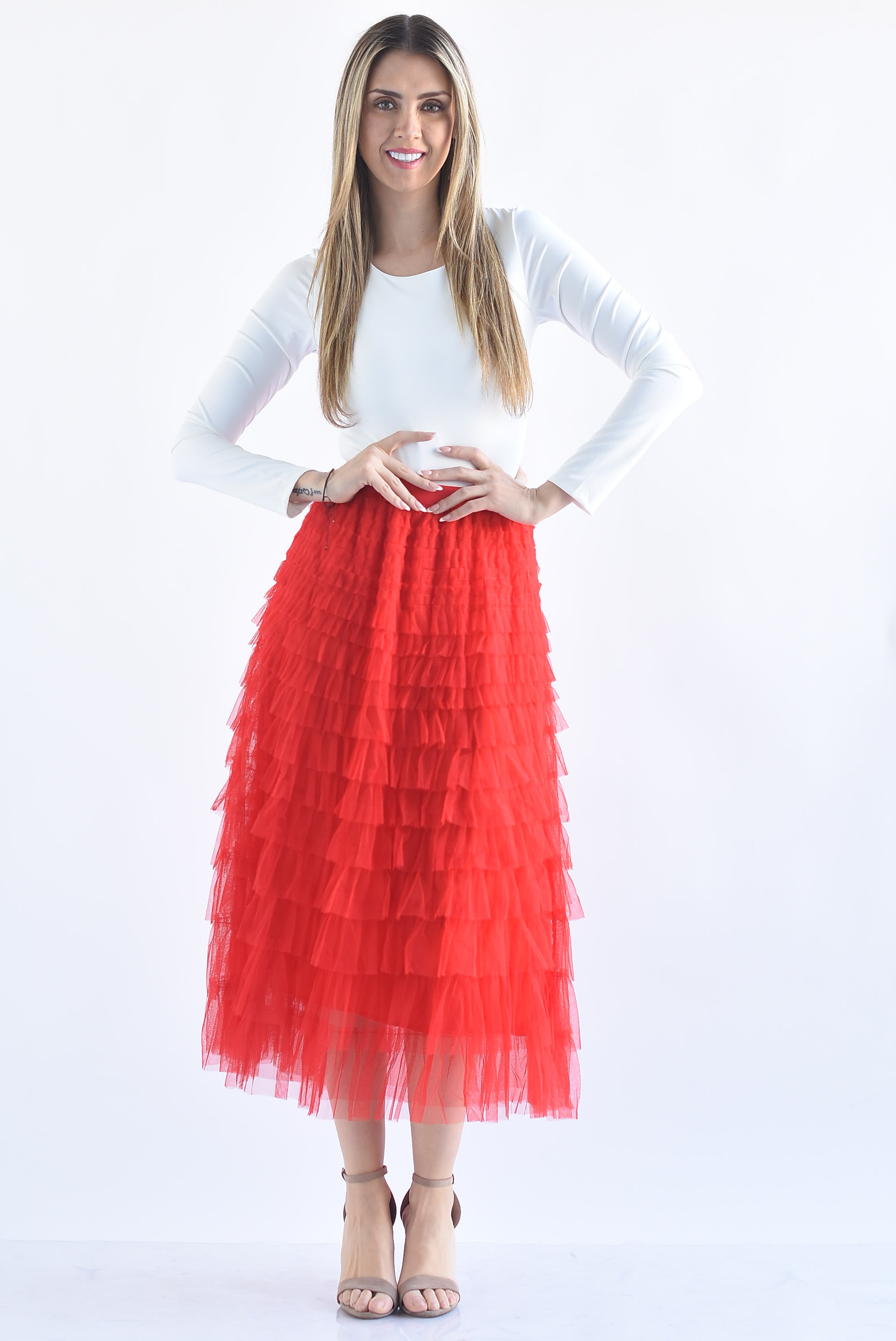 Falda tulle olanes
