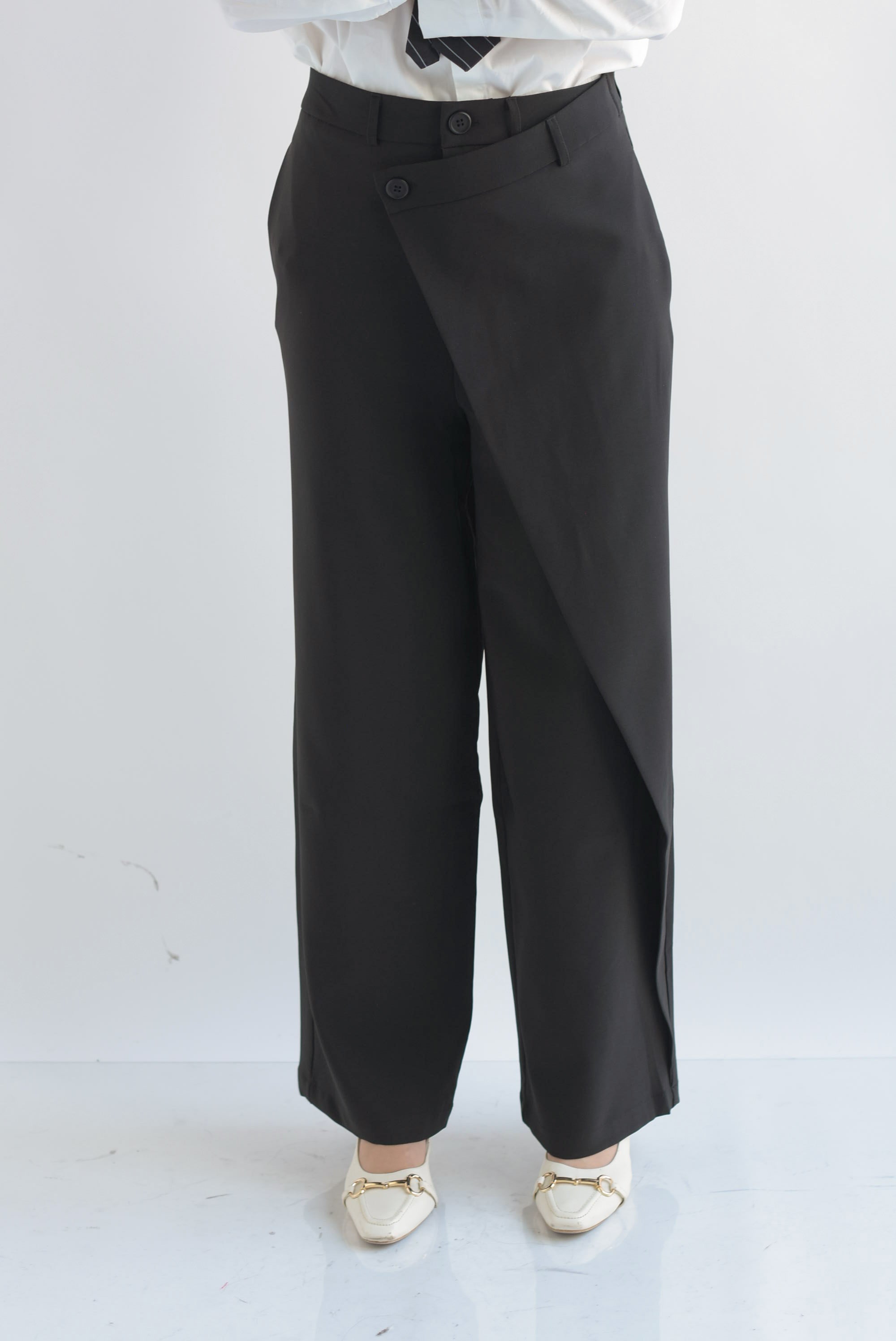 Pantalón faldón Negro