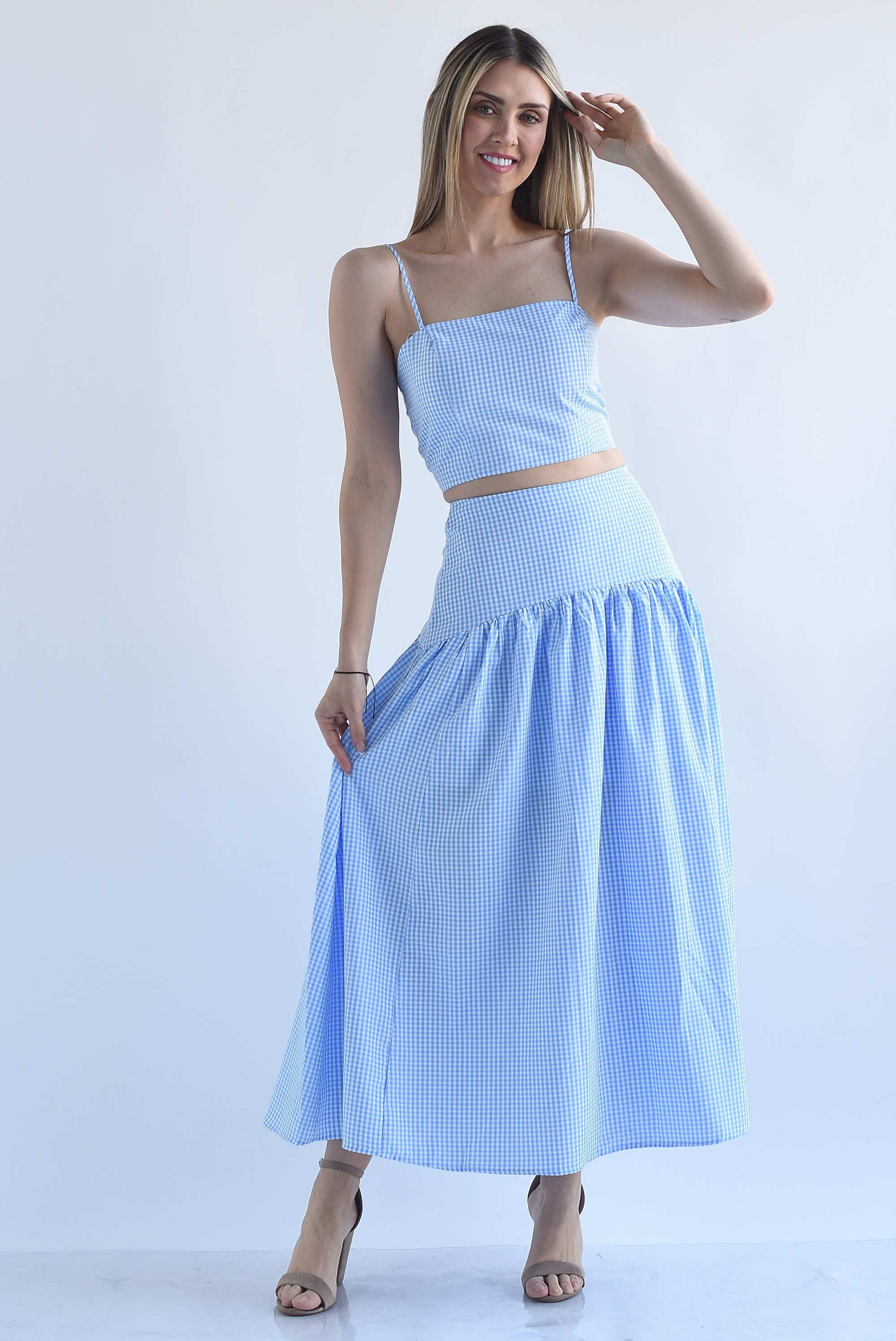 Set Falda y Top cuadro vichy