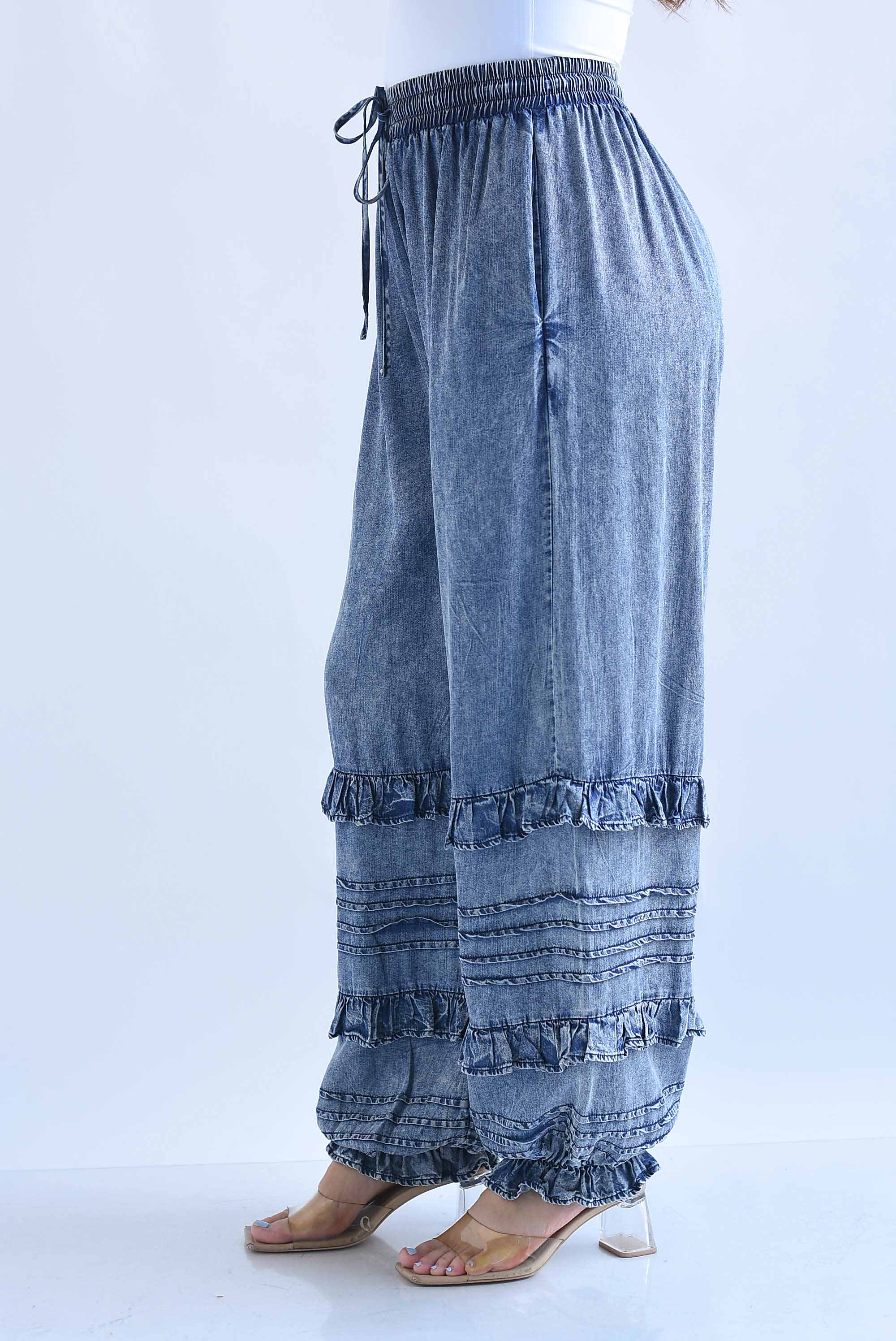 Pantalón bloomers fake Denim