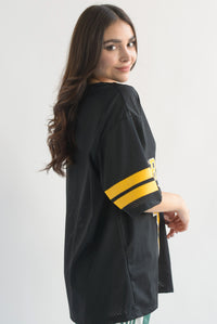 Fashion Styled Jersey encaje BROOKLYN Negro